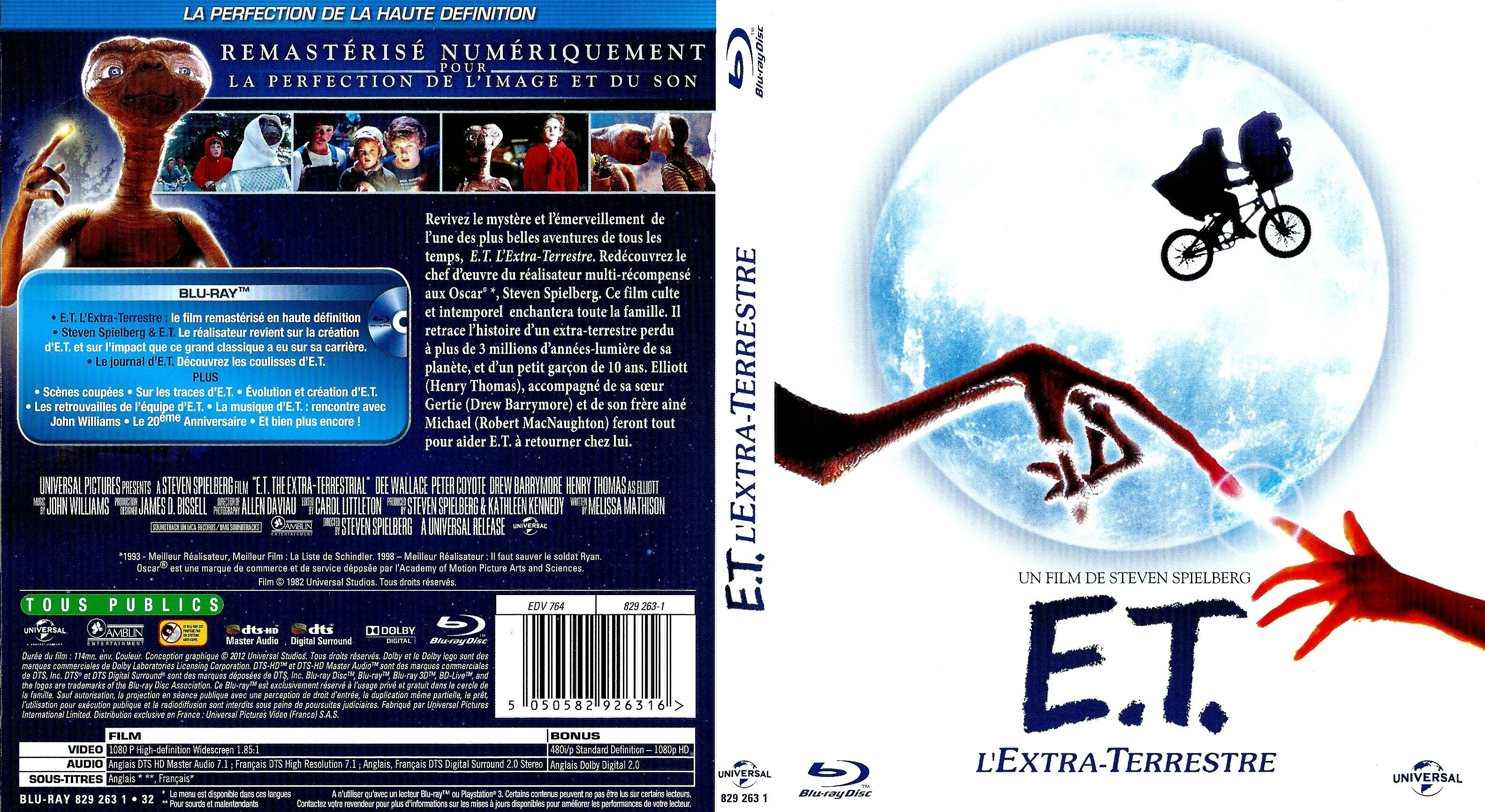 Jaquette DVD E.T. L