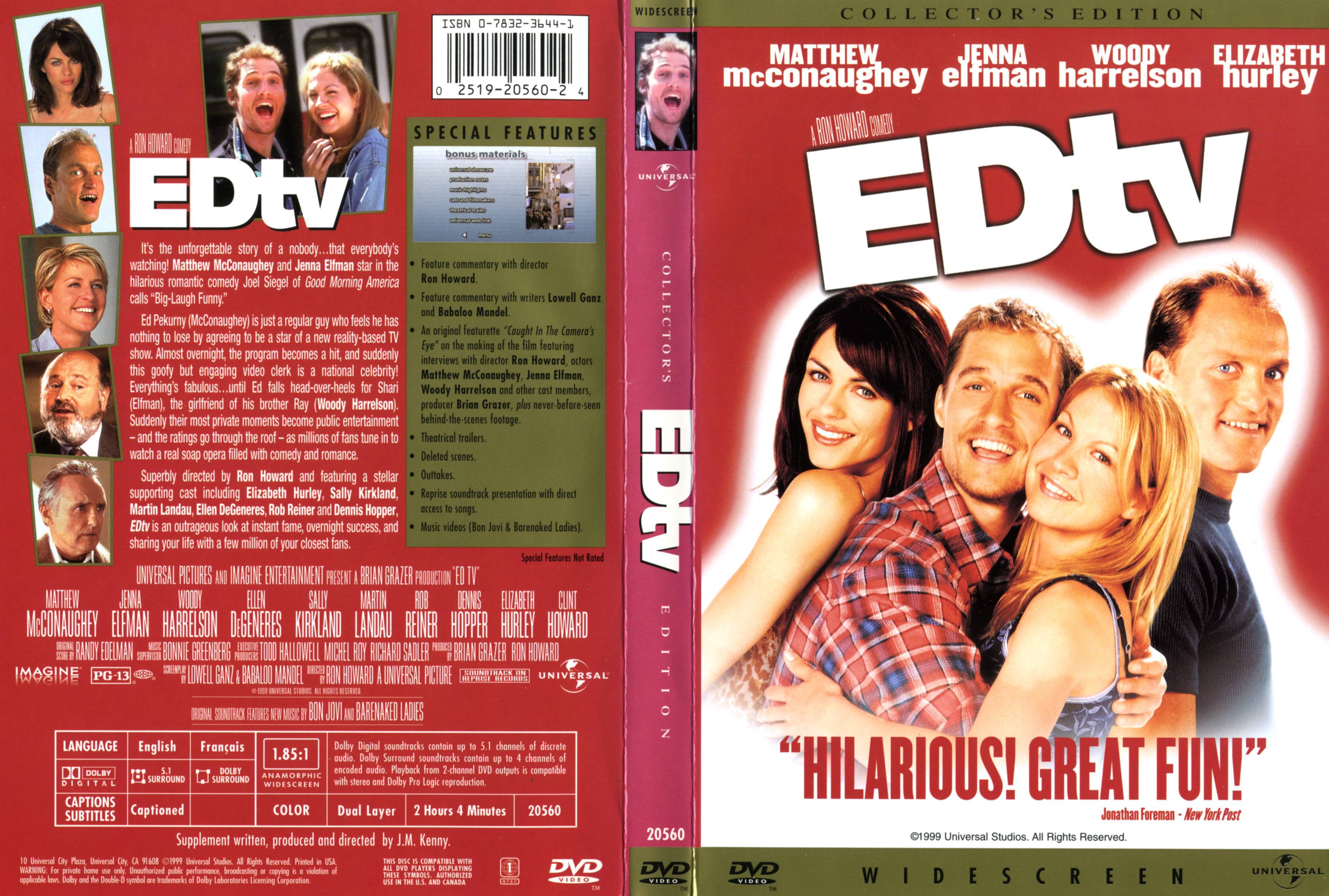 Jaquette DVD EDtv Zone 1