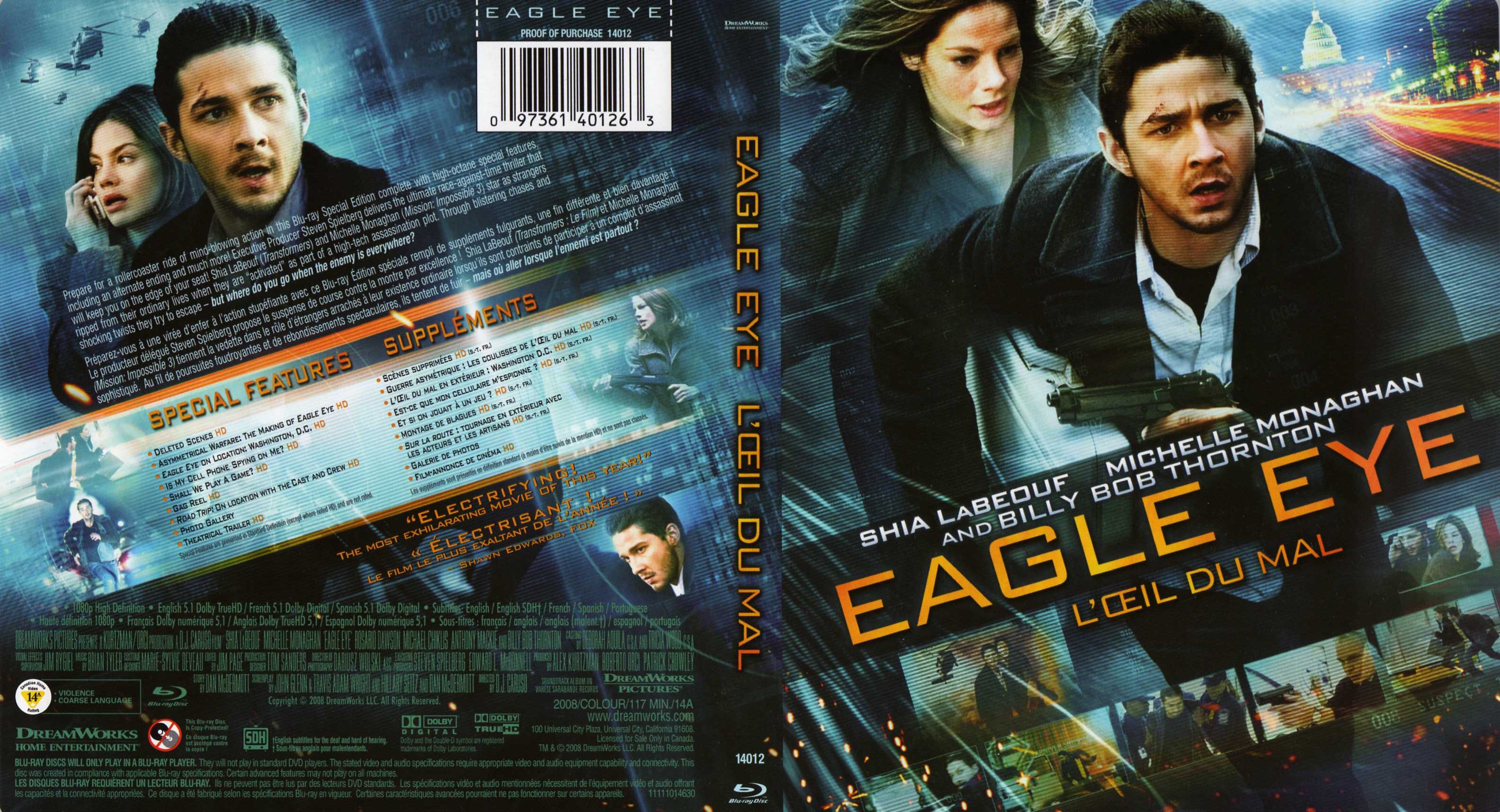 Jaquette DVD Eagle eye - L