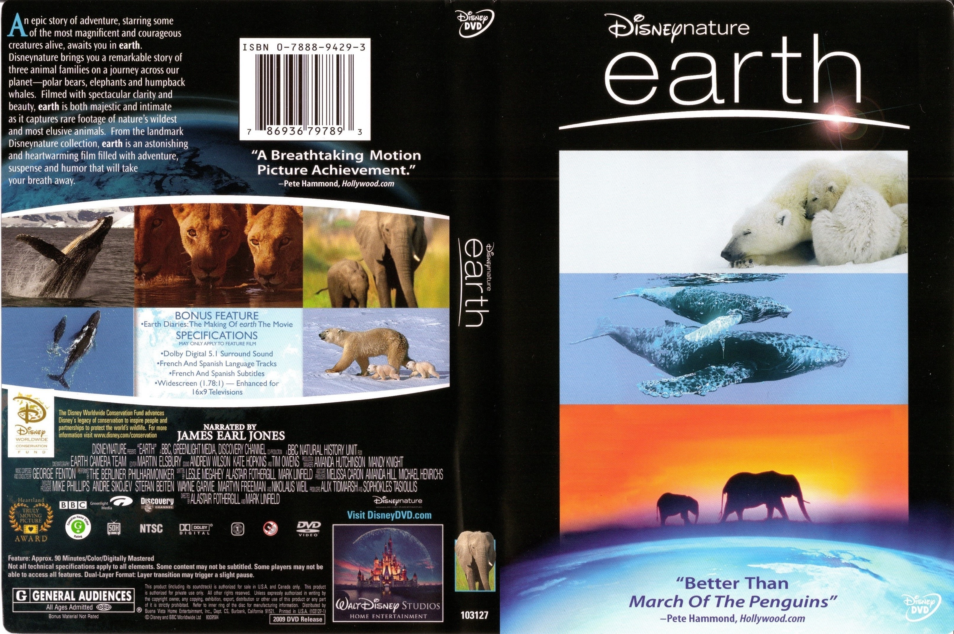 Jaquette DVD Earth (Canadienne)