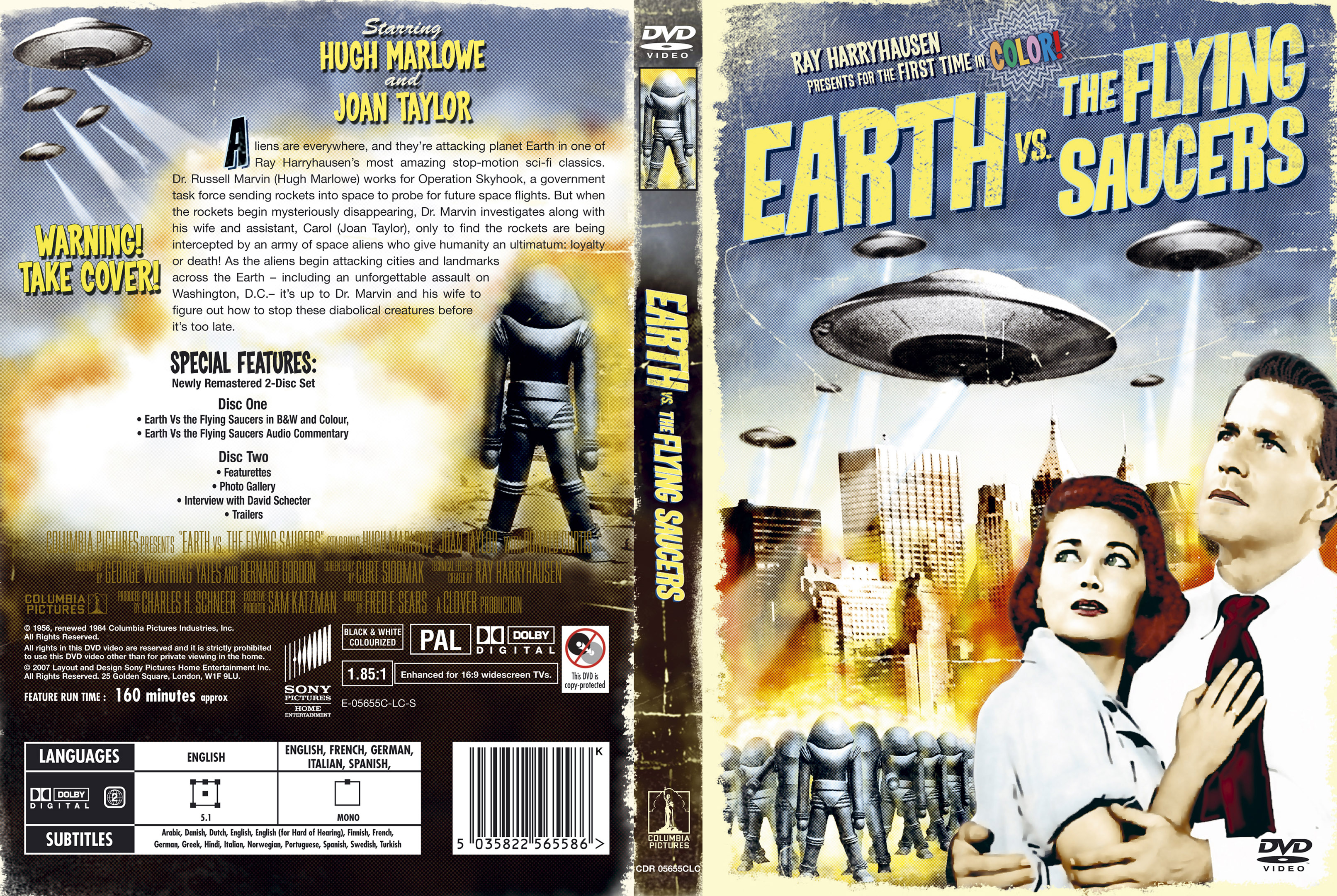 Jaquette DVD Earth vs the Flying Saucers ZONE 1