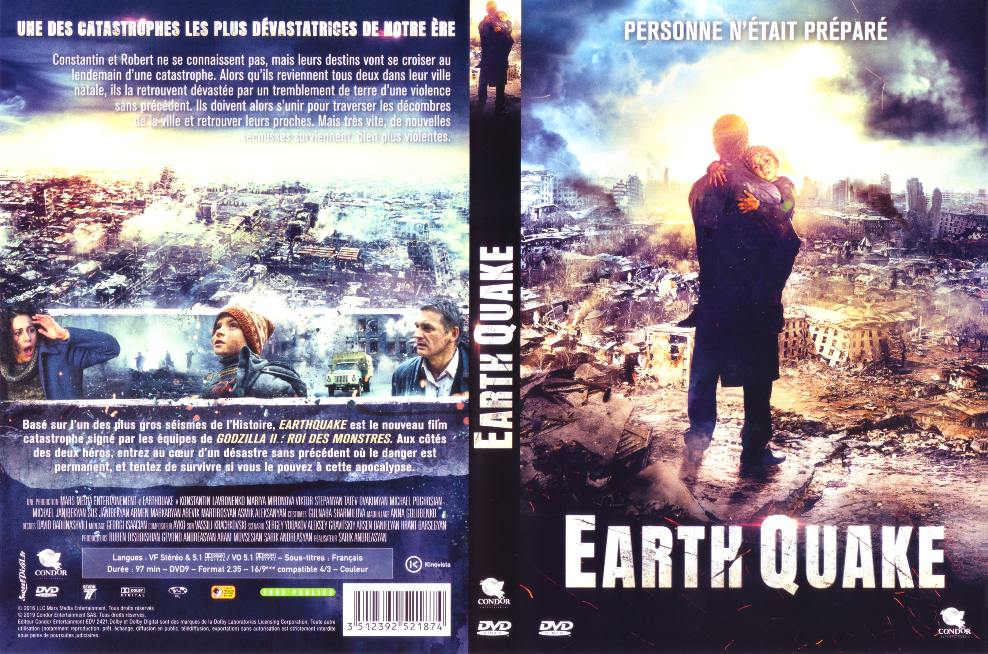 Jaquette DVD Earthquake (2016)