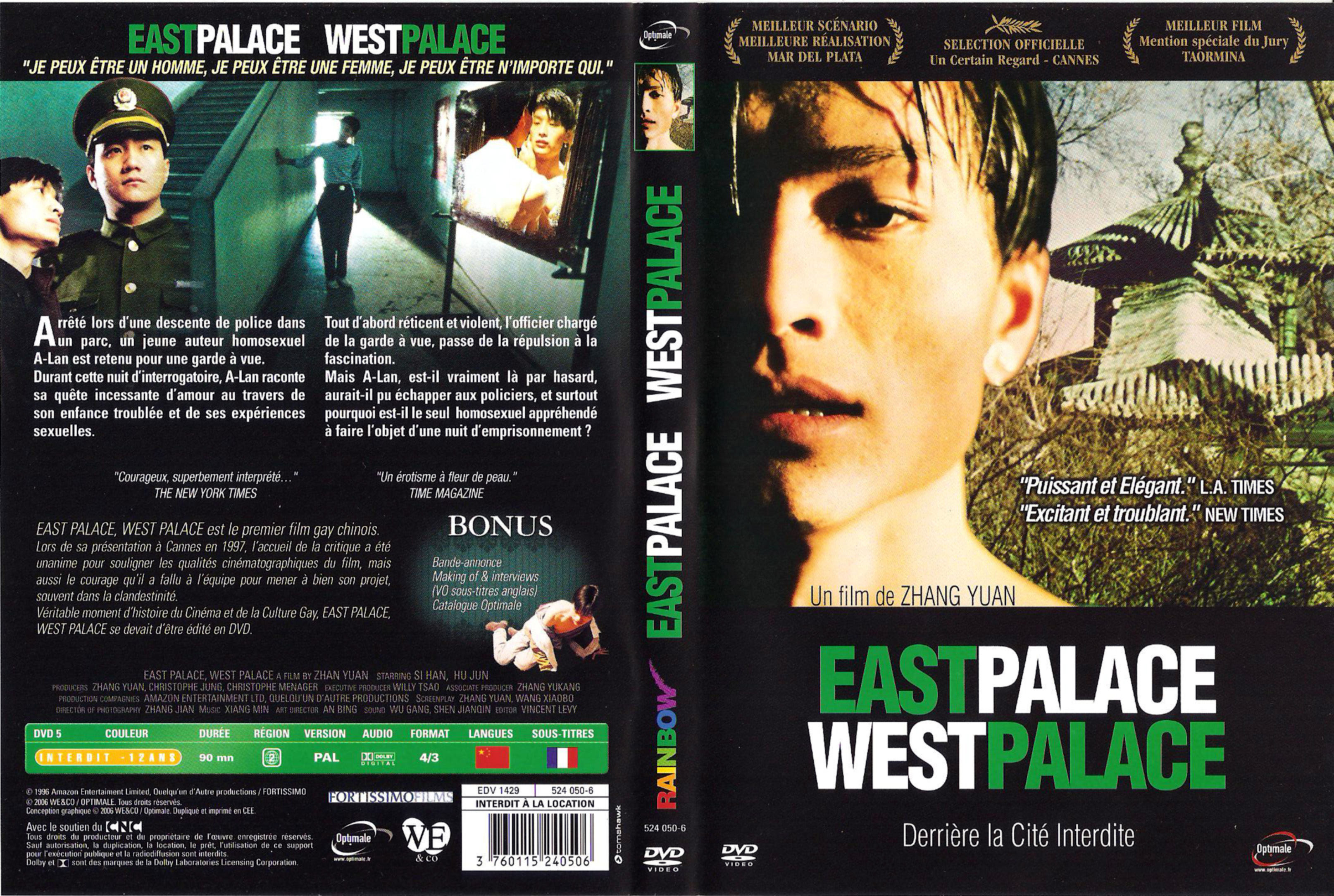 Jaquette DVD East palace west palace