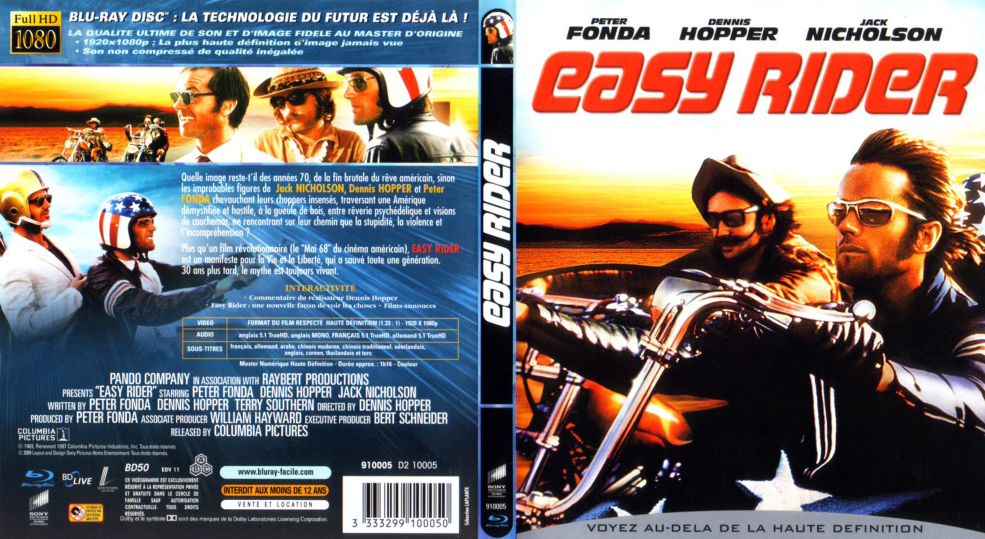 Jaquette DVD Easy rider (BLU-RAY)