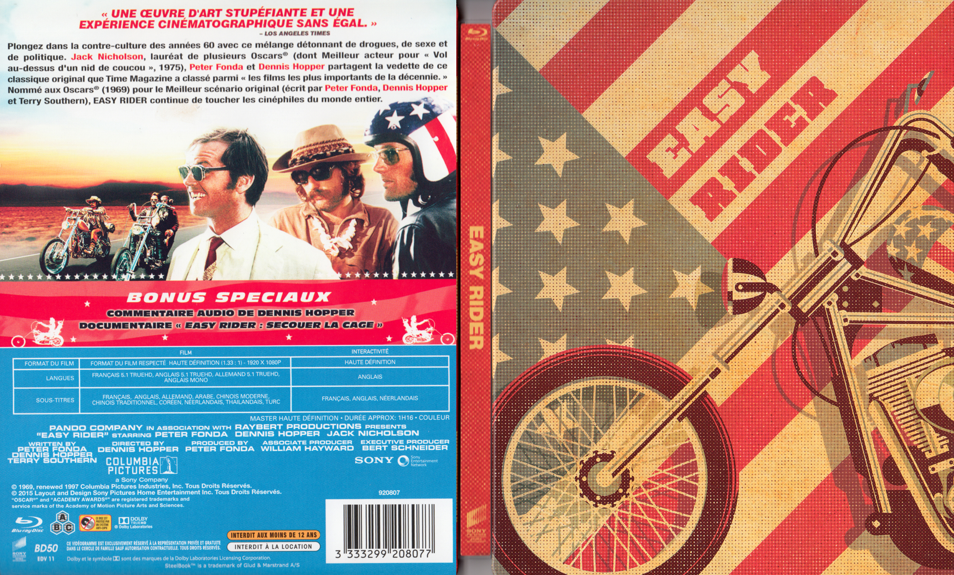 Jaquette DVD Easy rider (BLU-RAY) v2
