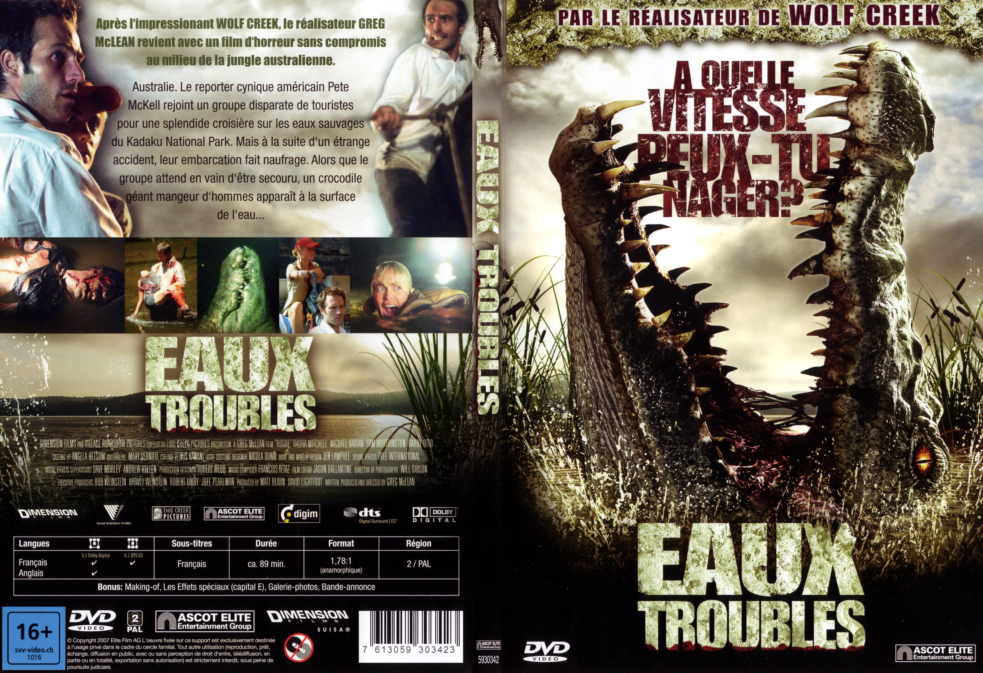 Jaquette DVD Eaux troubles - SLIM