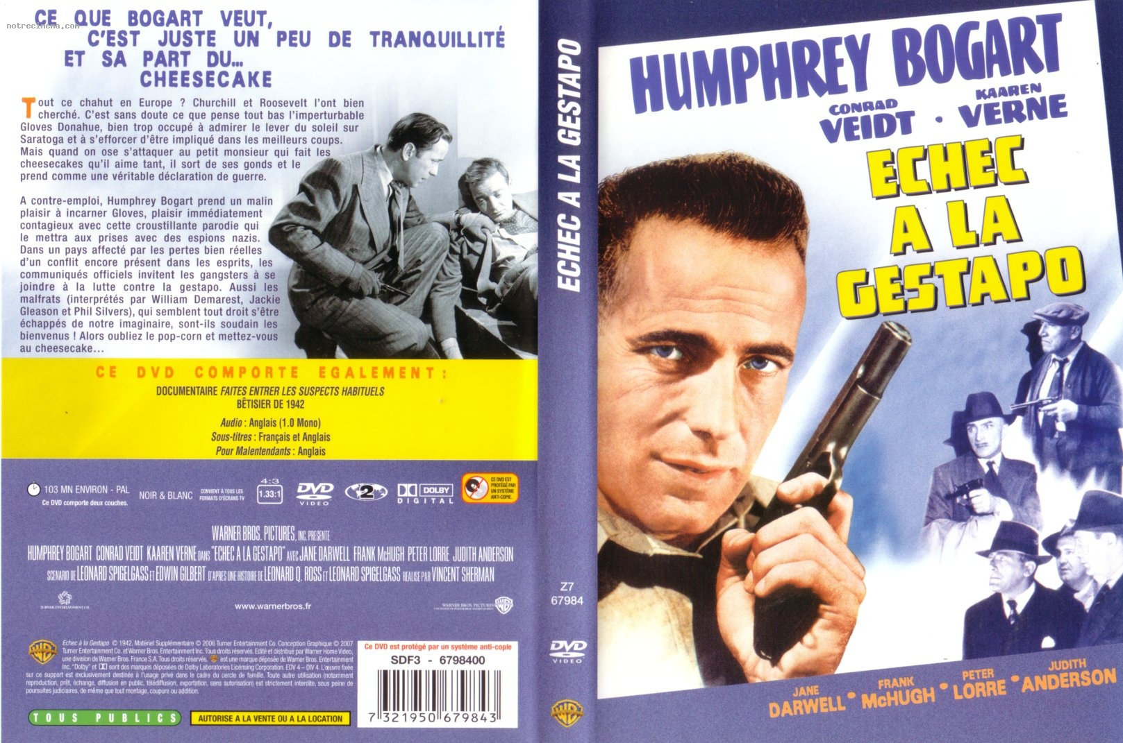 Jaquette DVD Echec  la gestapo