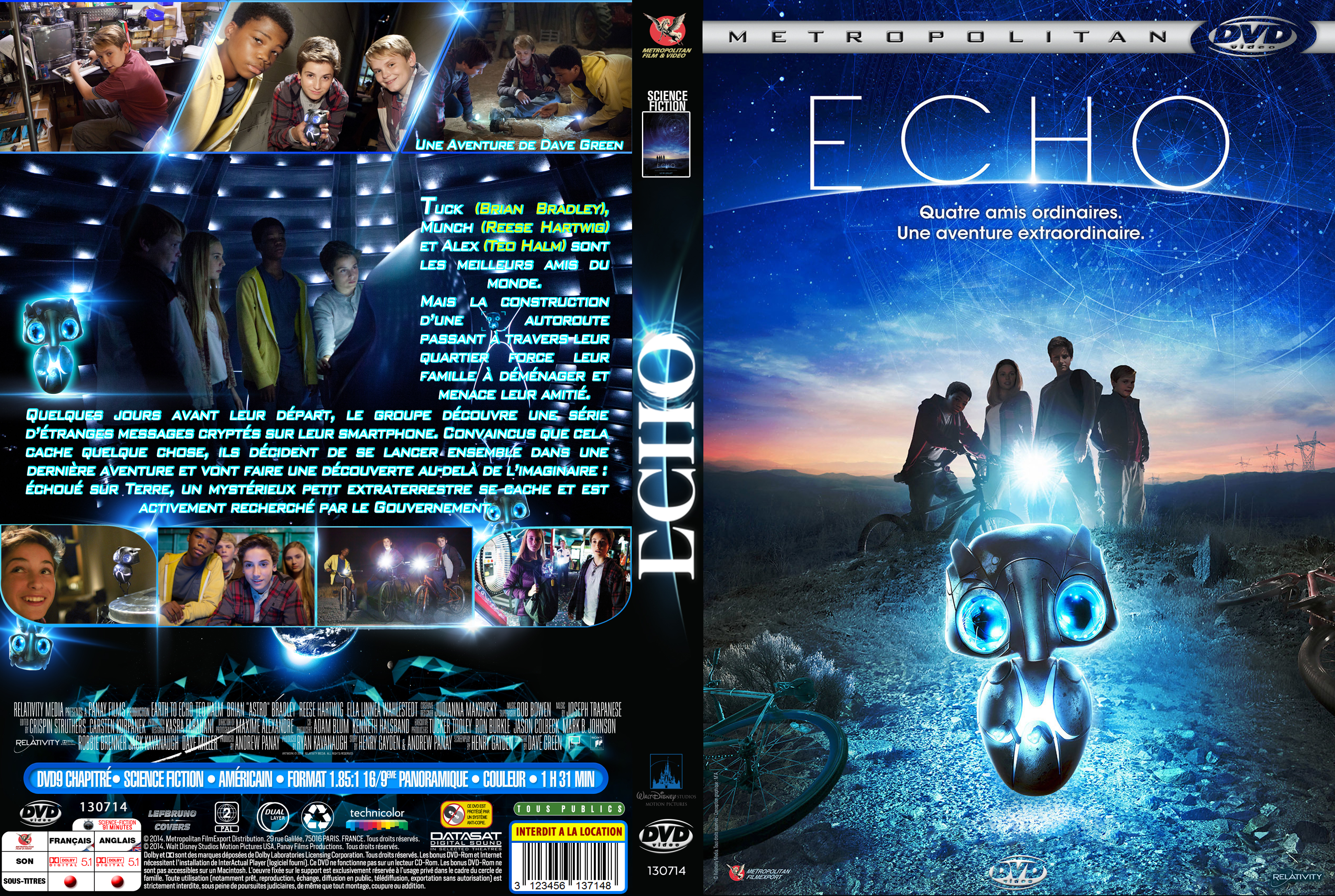 Jaquette DVD Echo (2014) custom