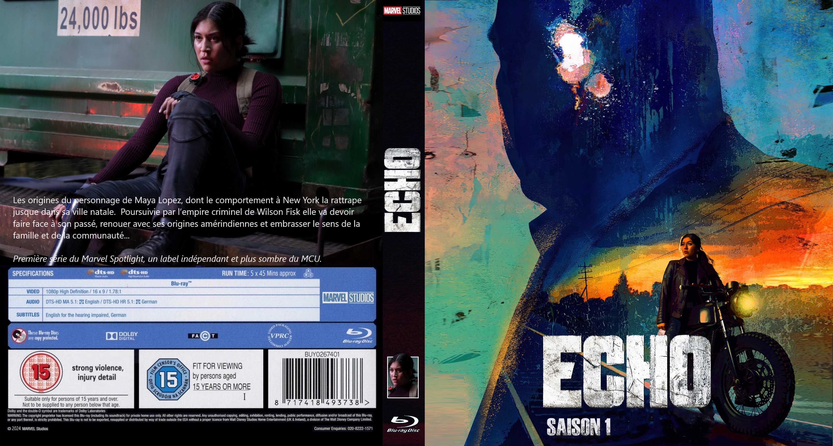 Jaquette DVD Echo saison 1 BLU-RAY custom v2