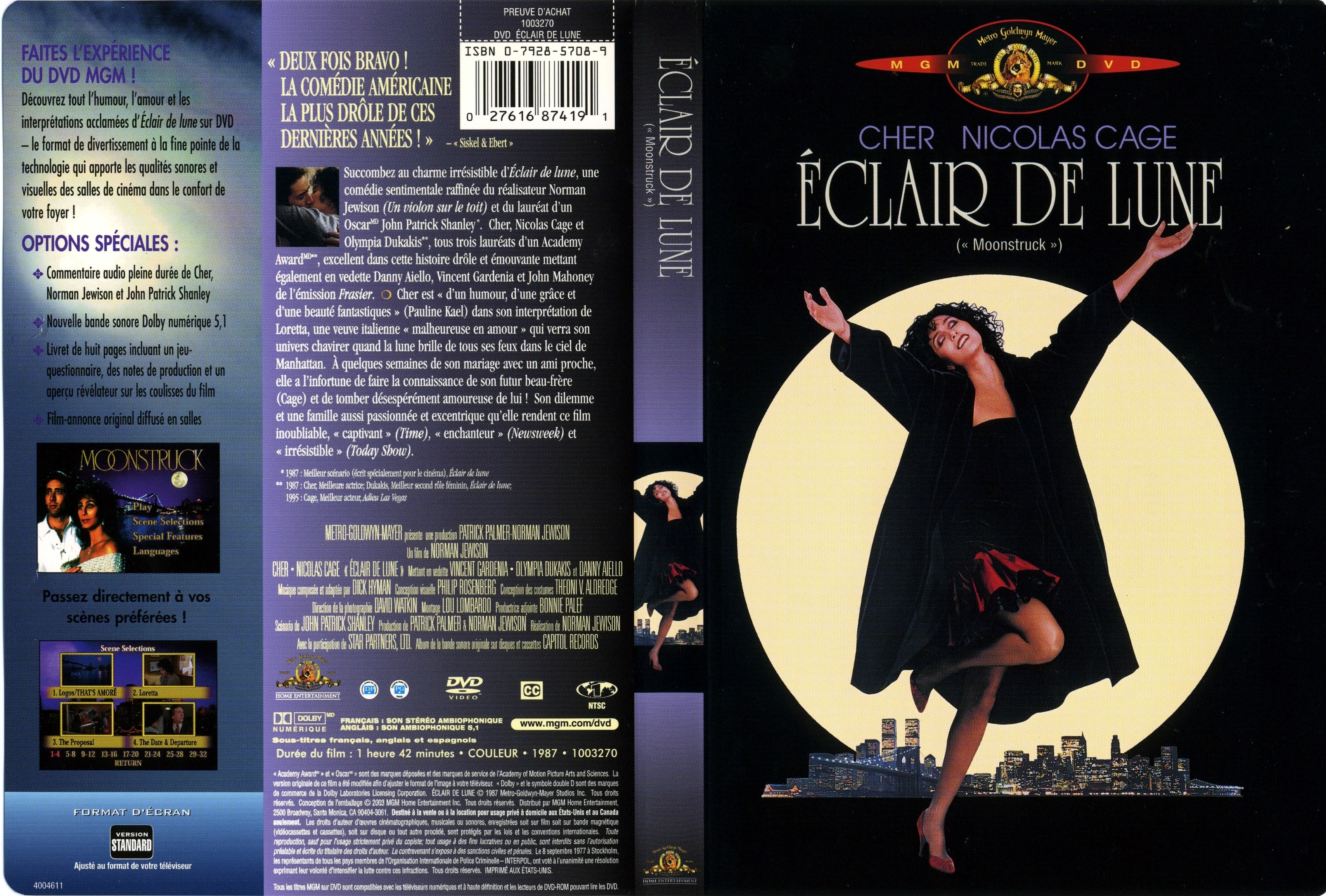 Jaquette DVD Eclair de lune