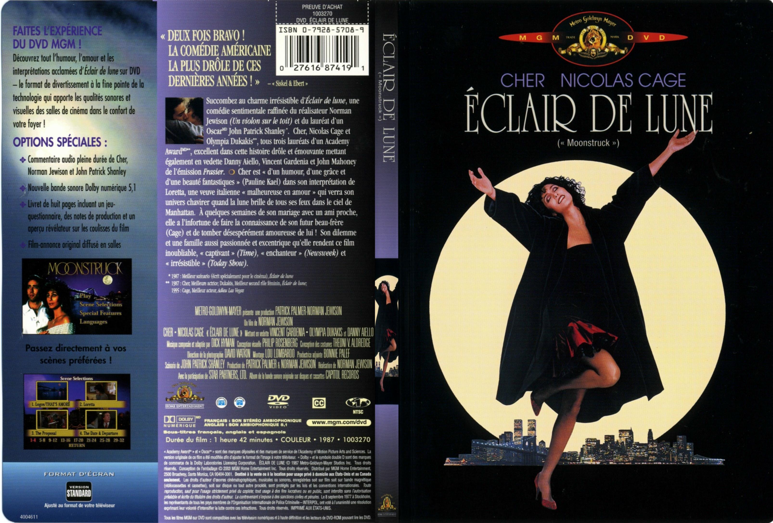 Jaquette DVD Eclair de lune - SLIM