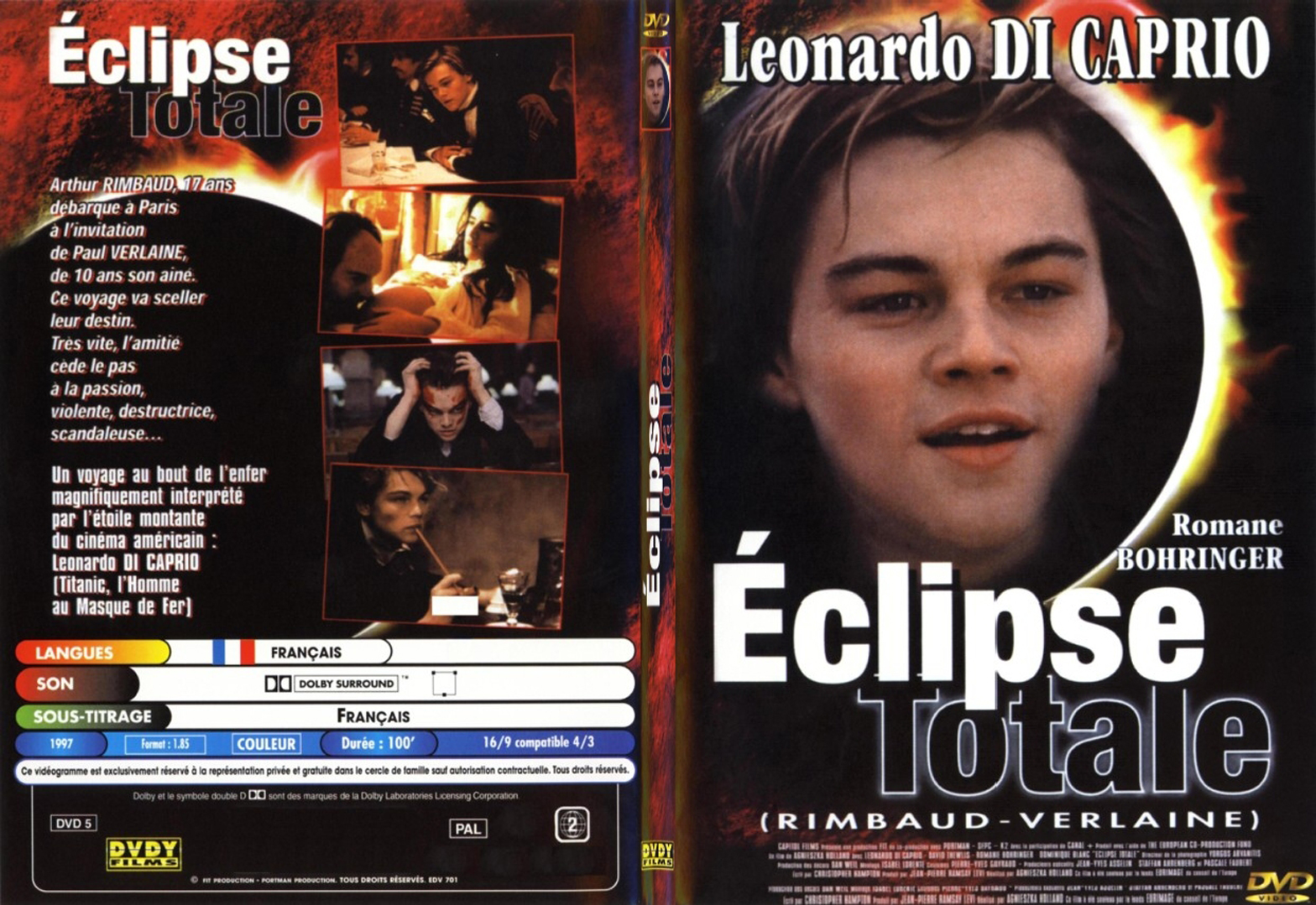 Jaquette DVD Eclipse totale - SLIM