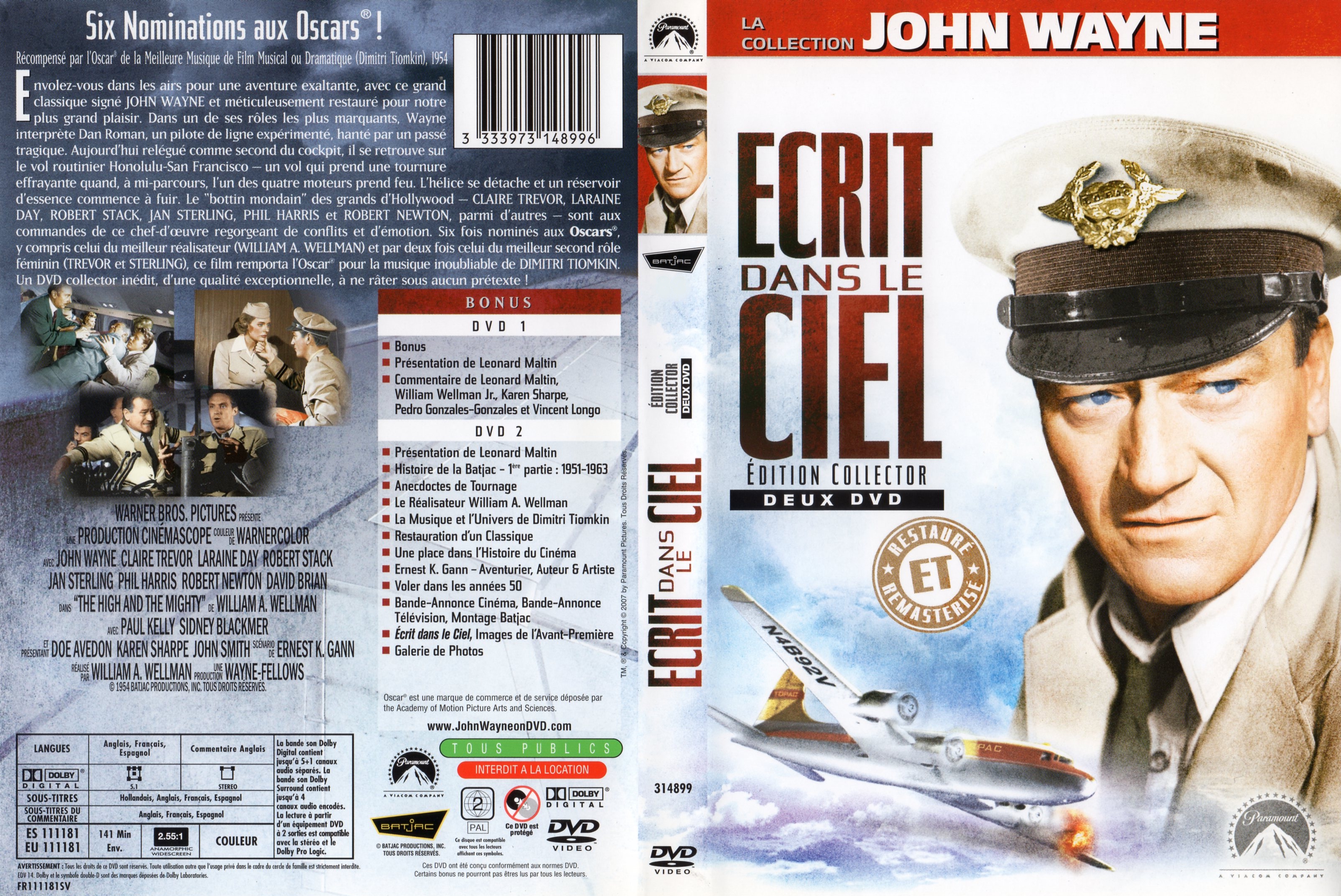 Jaquette DVD Ecrit dans le ciel v2