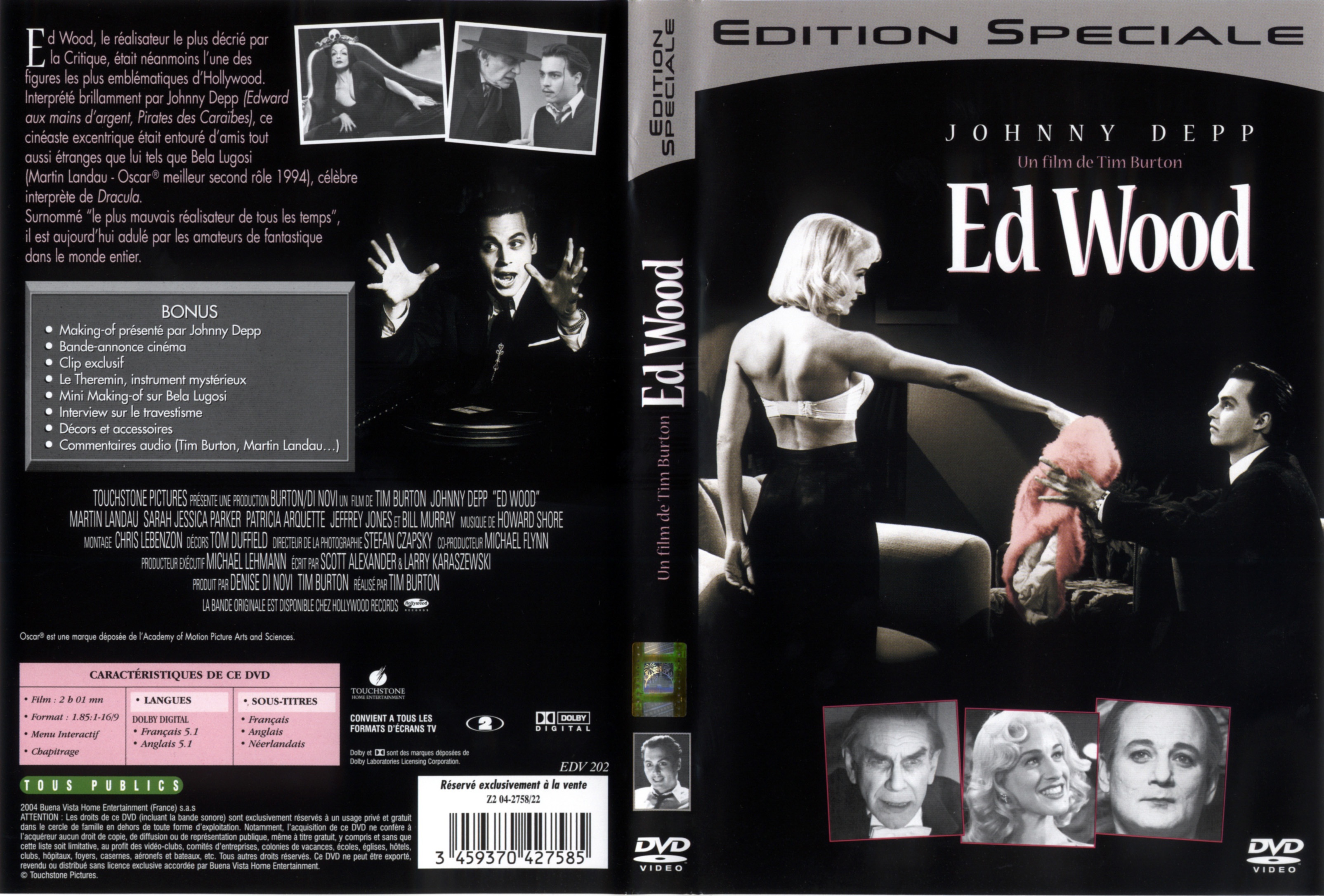 Jaquette DVD Ed Wood