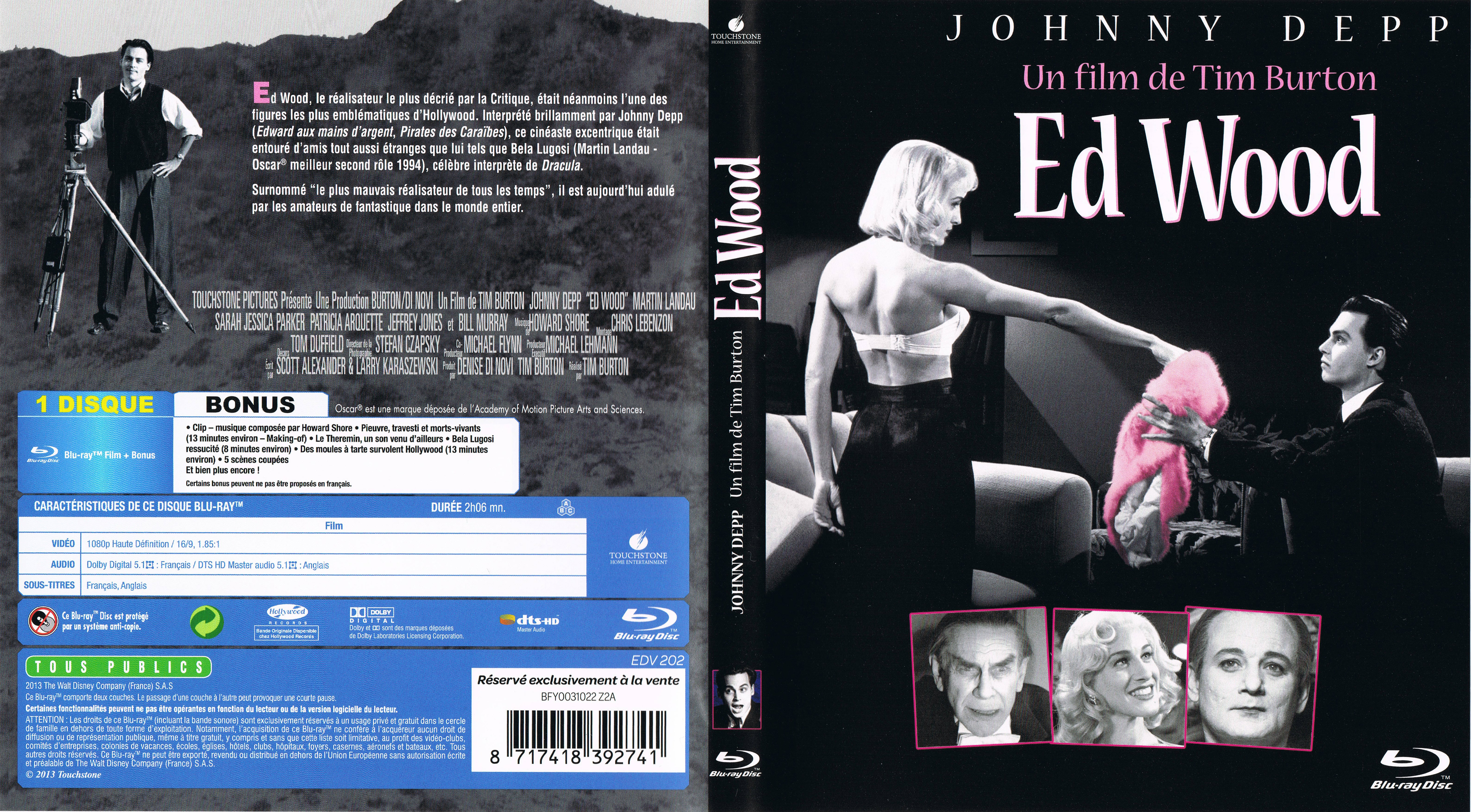 Jaquette DVD Ed Wood (BLU-RAY)