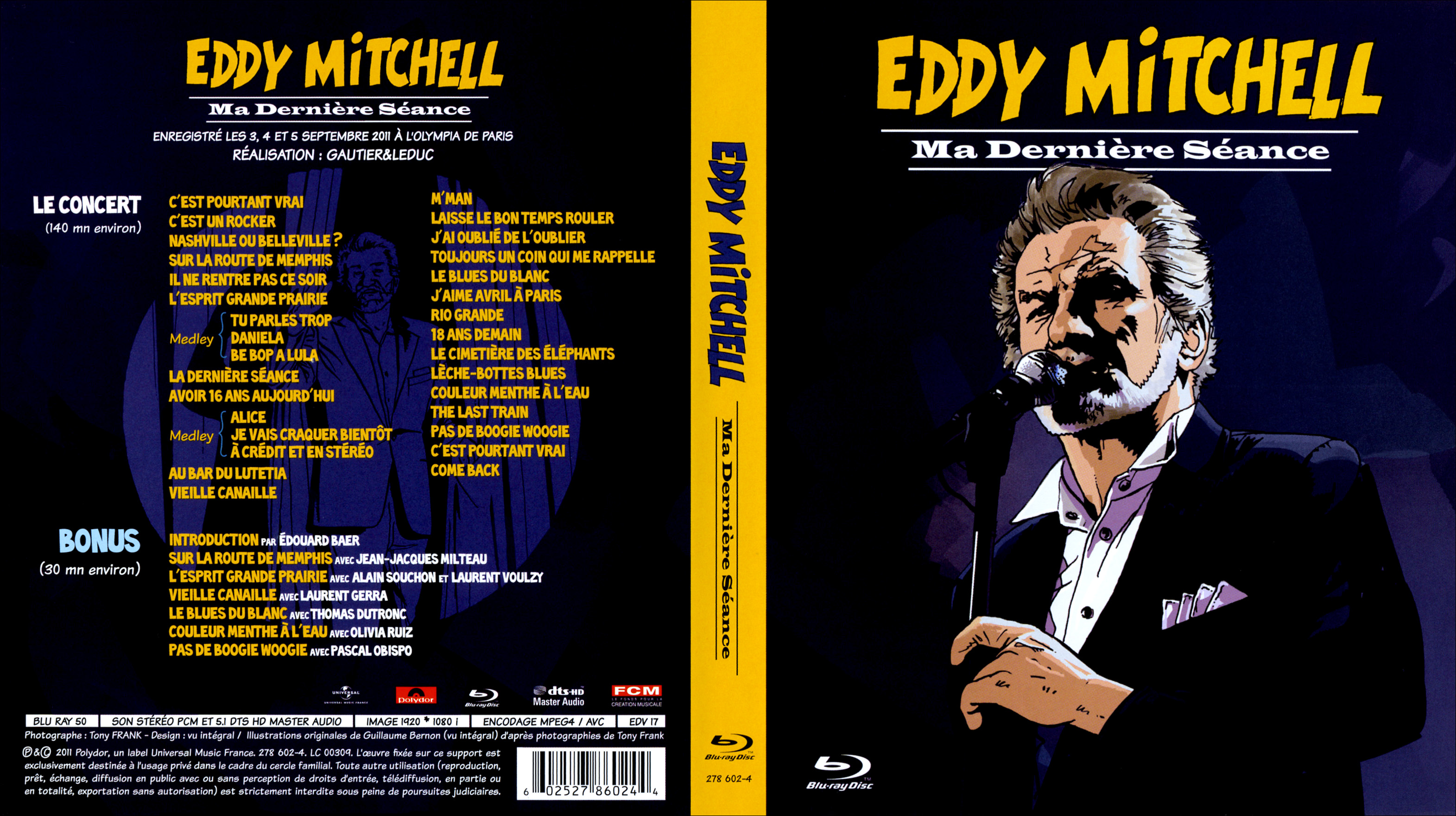 Jaquette DVD Eddy Mitchell - Ma dernire sance (BLU-RAY)