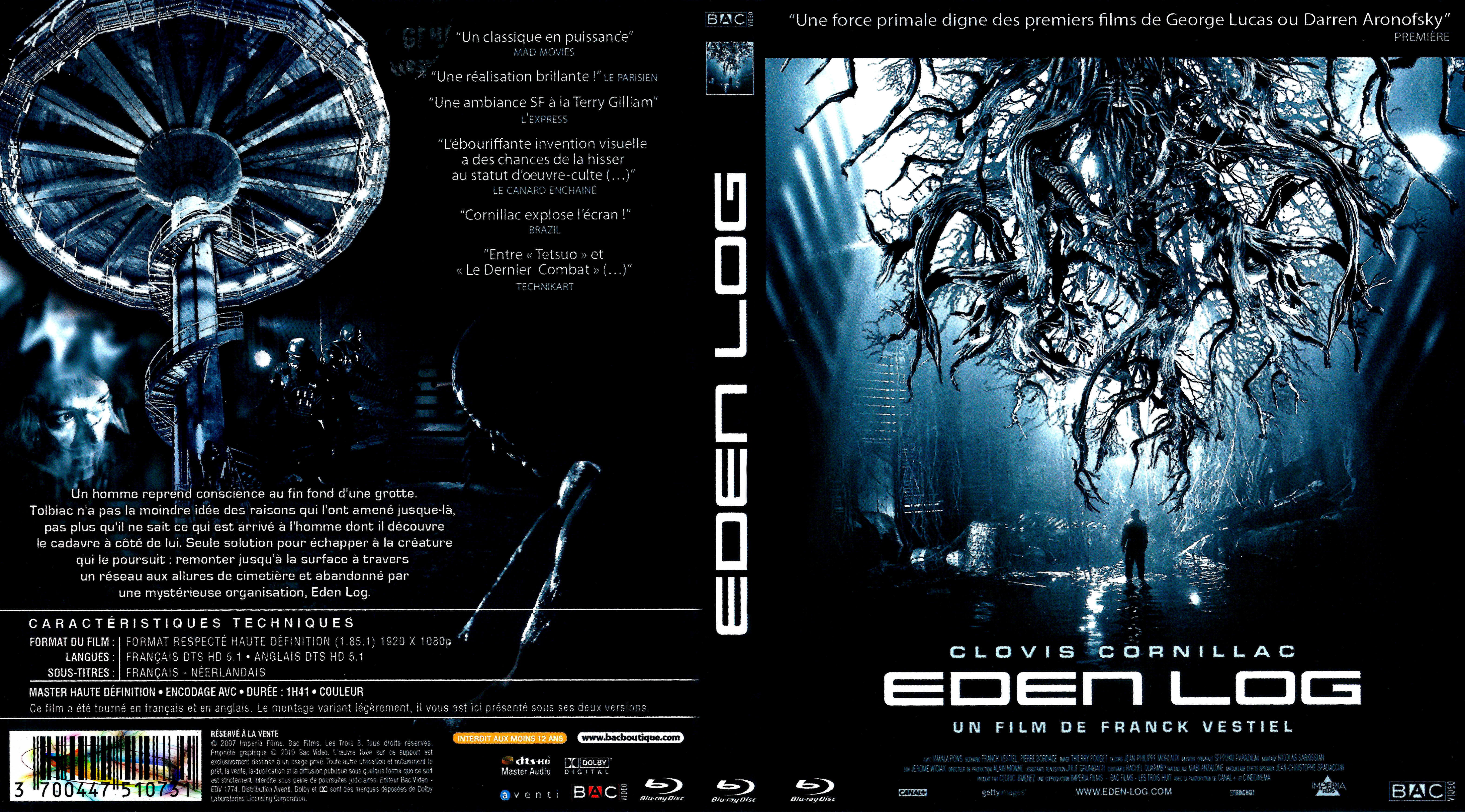 Jaquette DVD Eden log (BLU-RAY) v2