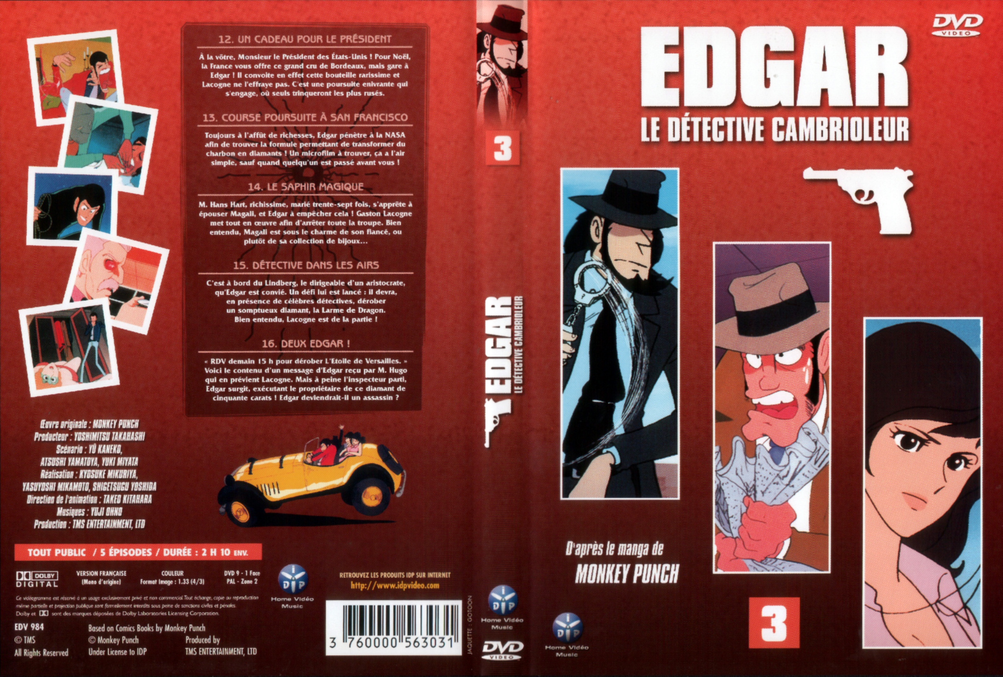 Jaquette DVD Edgar le detective cambrioleur DVD 03