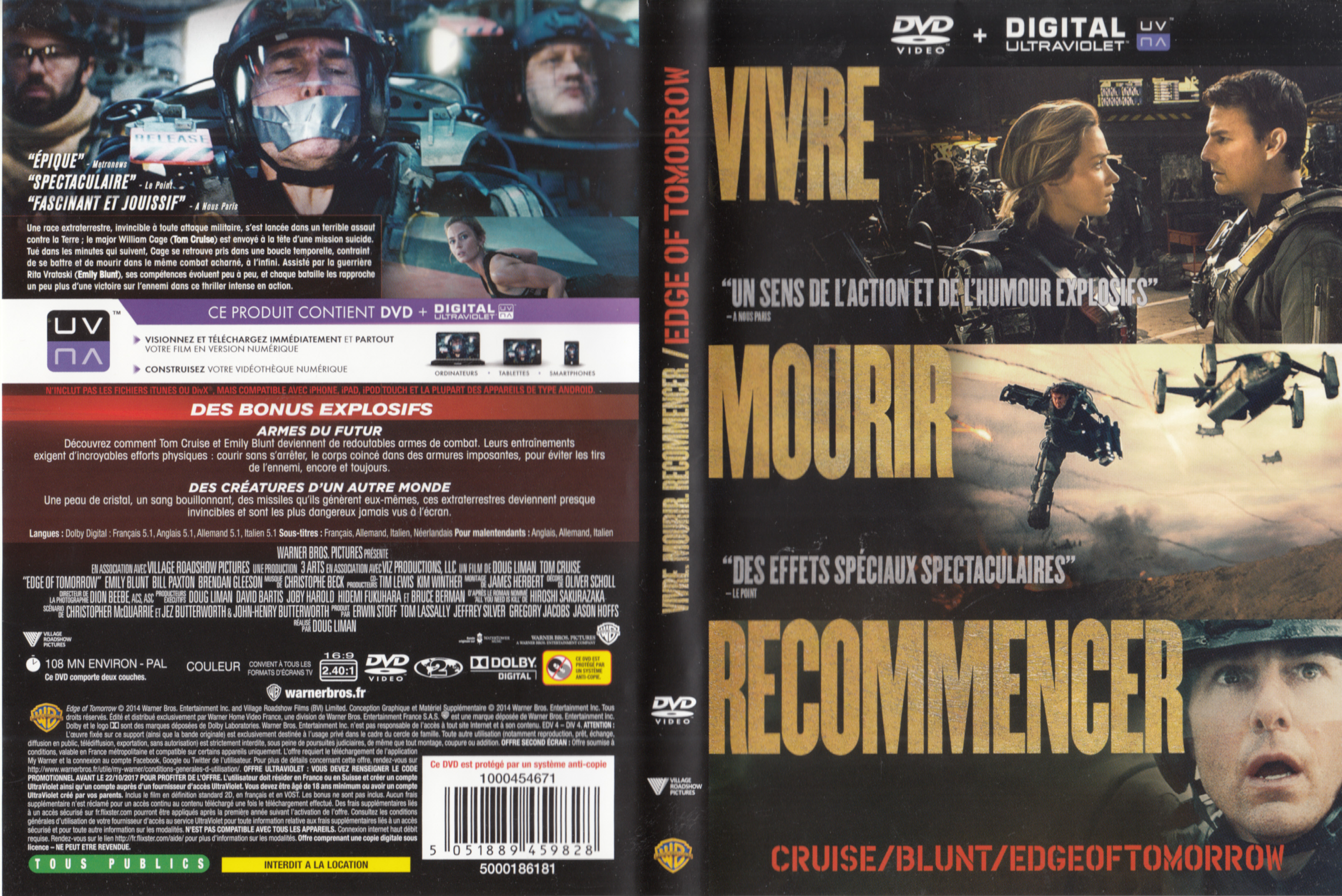 Jaquette DVD Edge of tomorrow v2