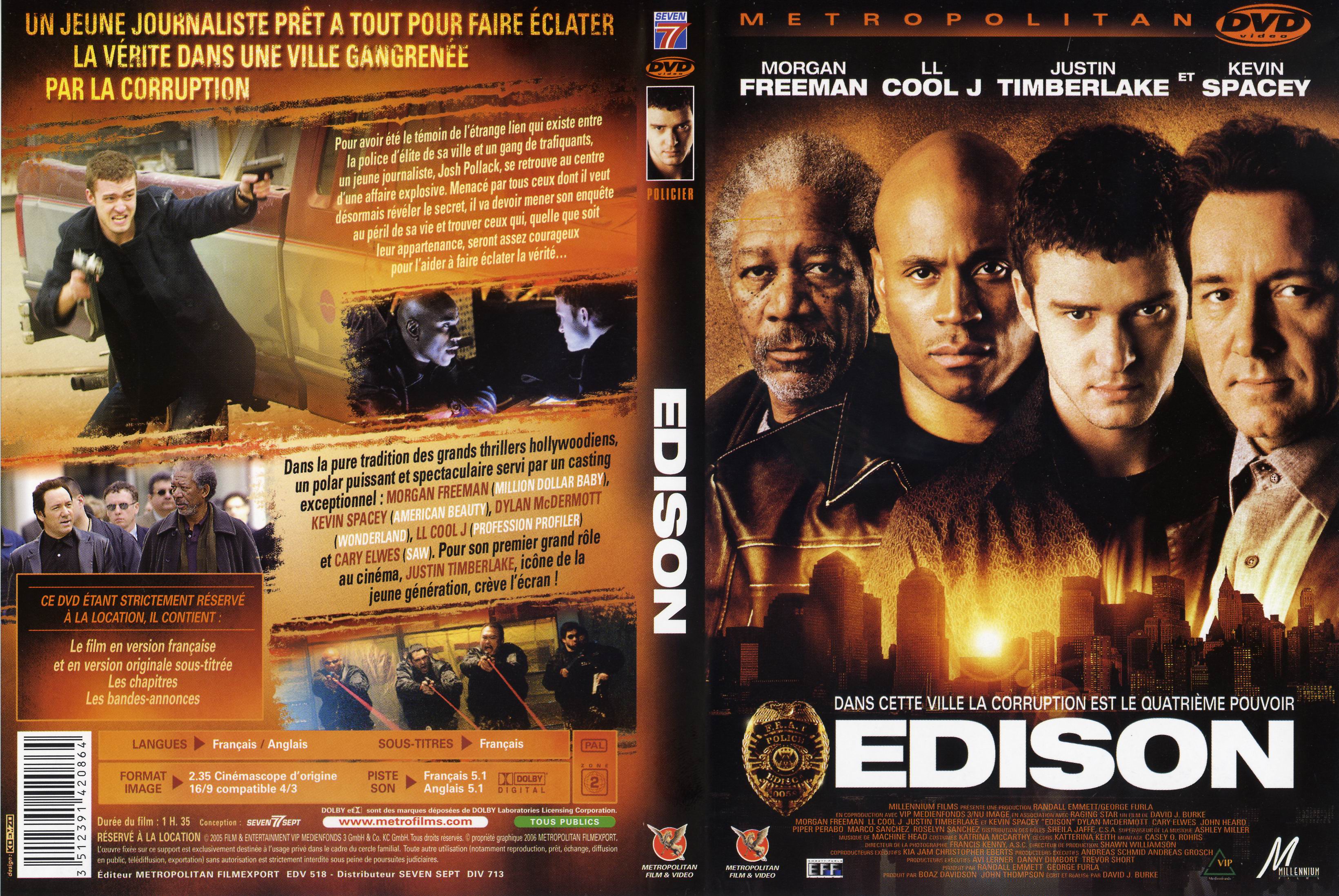 Jaquette DVD Edison