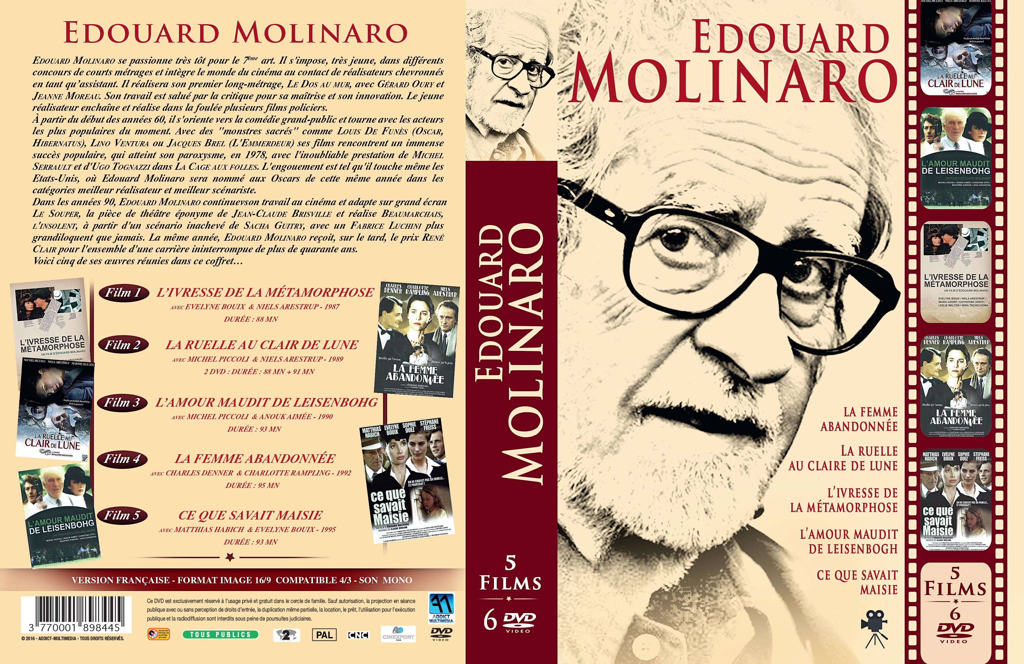 Jaquette DVD Edouard Molinaro COFFRET custom