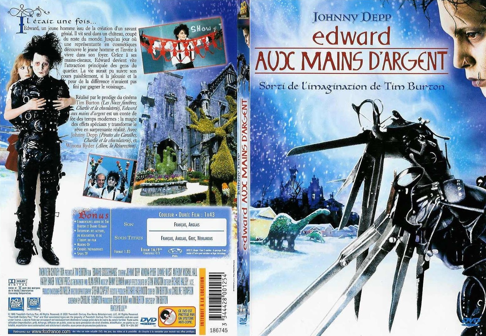 Jaquette DVD Edward aux mains d