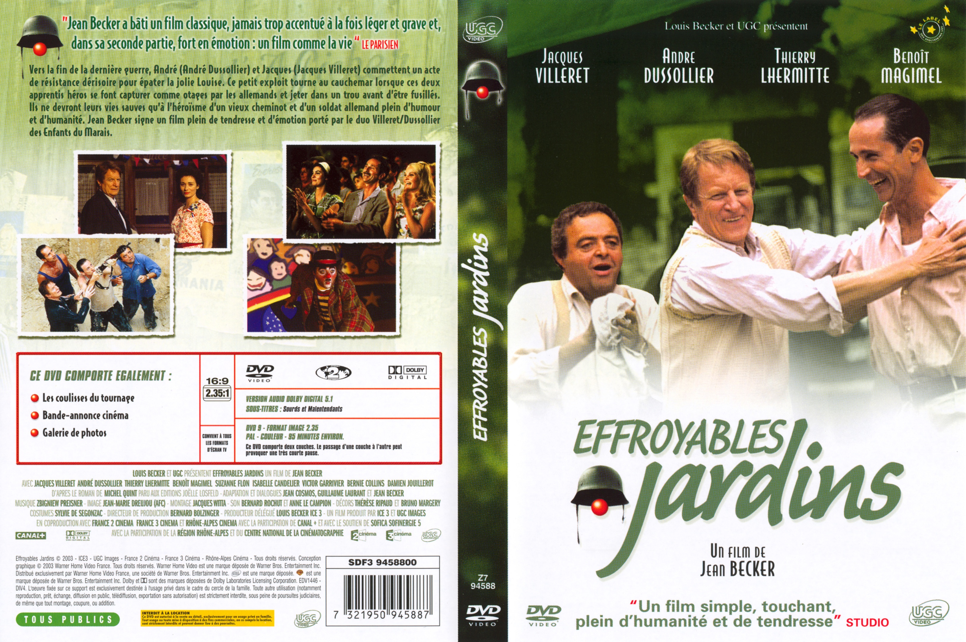 Jaquette DVD Effroyables jardins