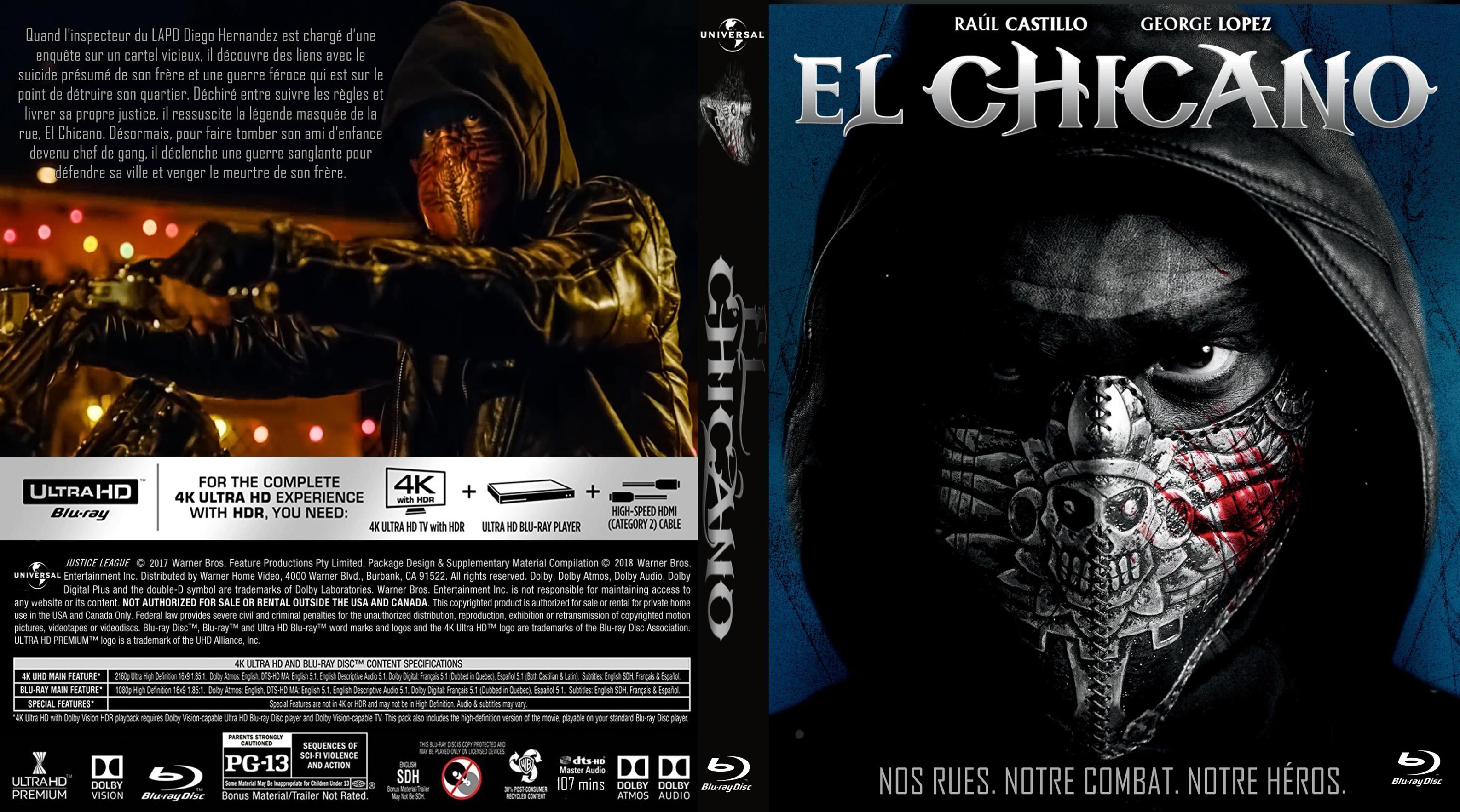Jaquette DVD El Chicano custom (BLU-RAY)