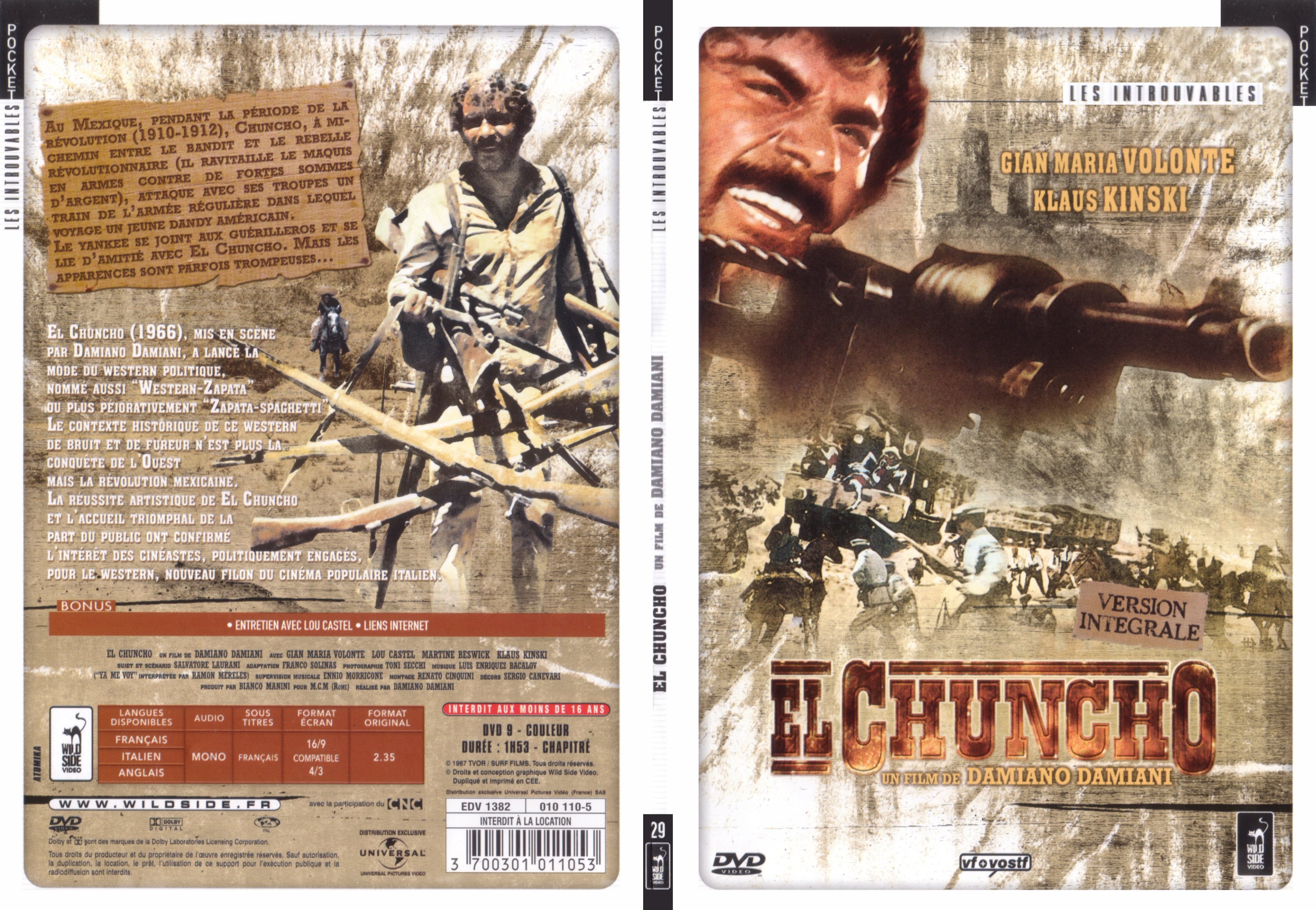 Jaquette DVD El Chuncho