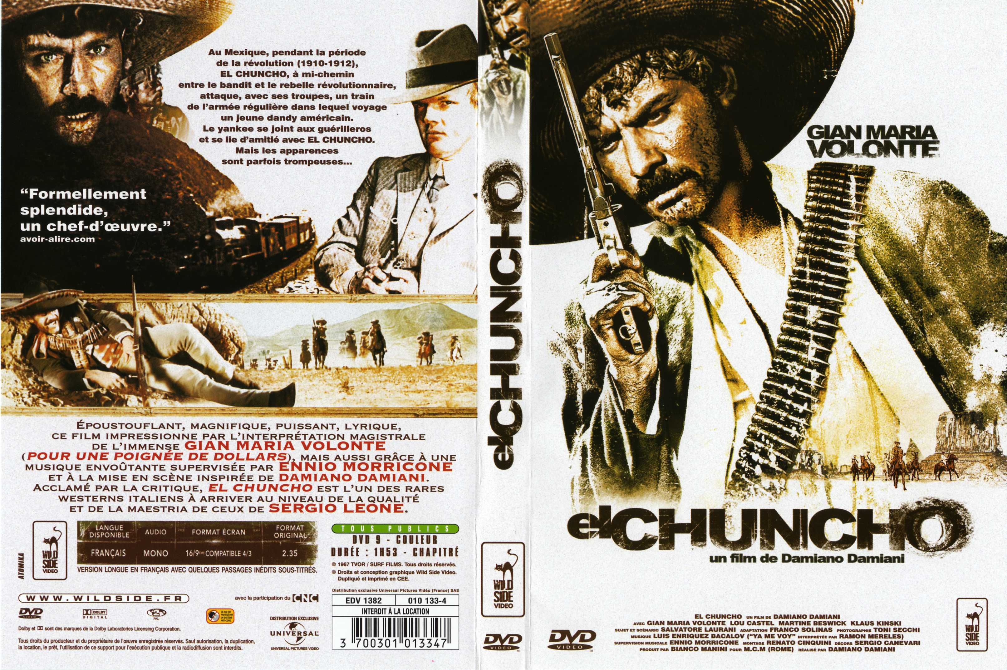 Jaquette DVD El Chuncho v2