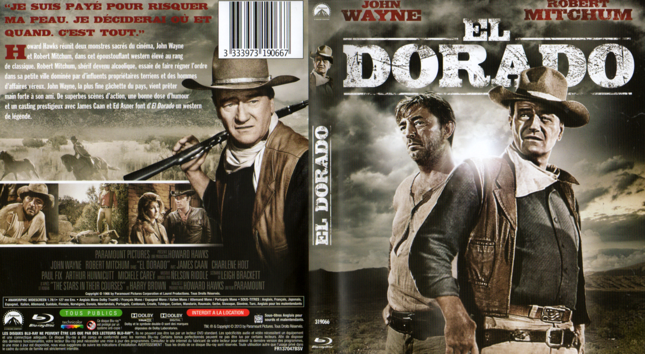 Jaquette DVD El Dorado (BLU-RAY)