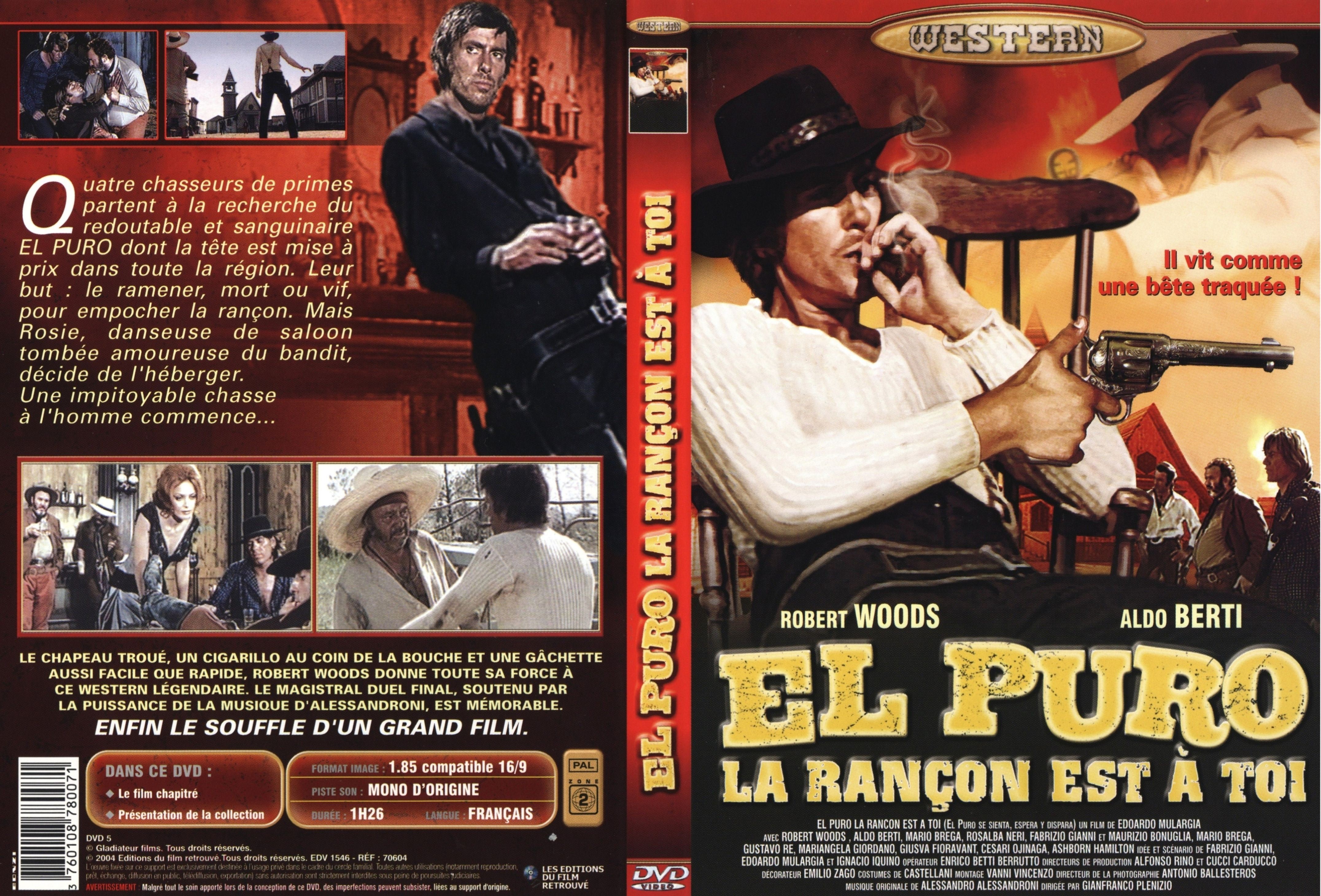 Jaquette DVD El Puro la rancon est a toi