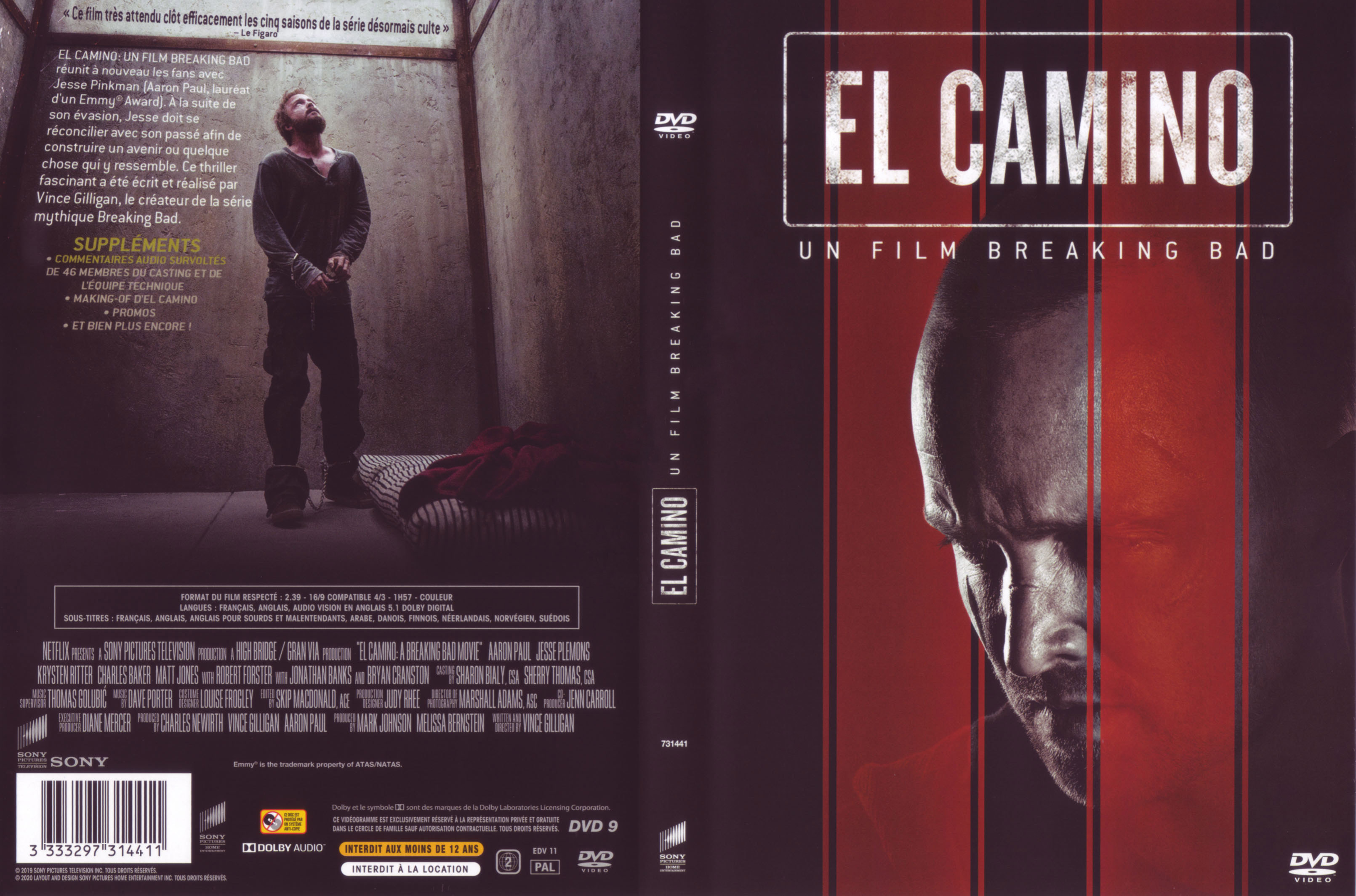 Jaquette DVD El camino (Breaking bad)