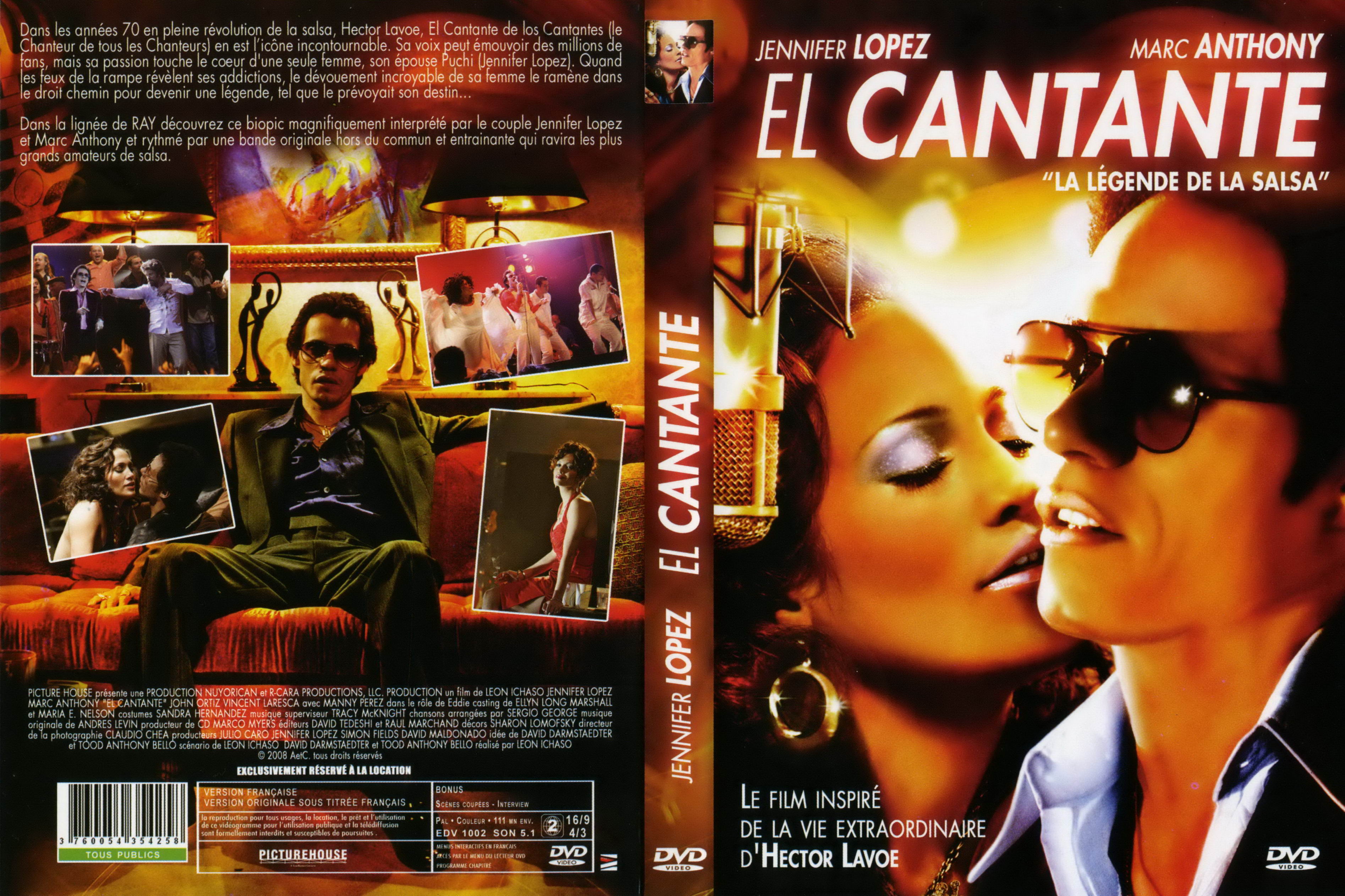 Jaquette DVD El cantante