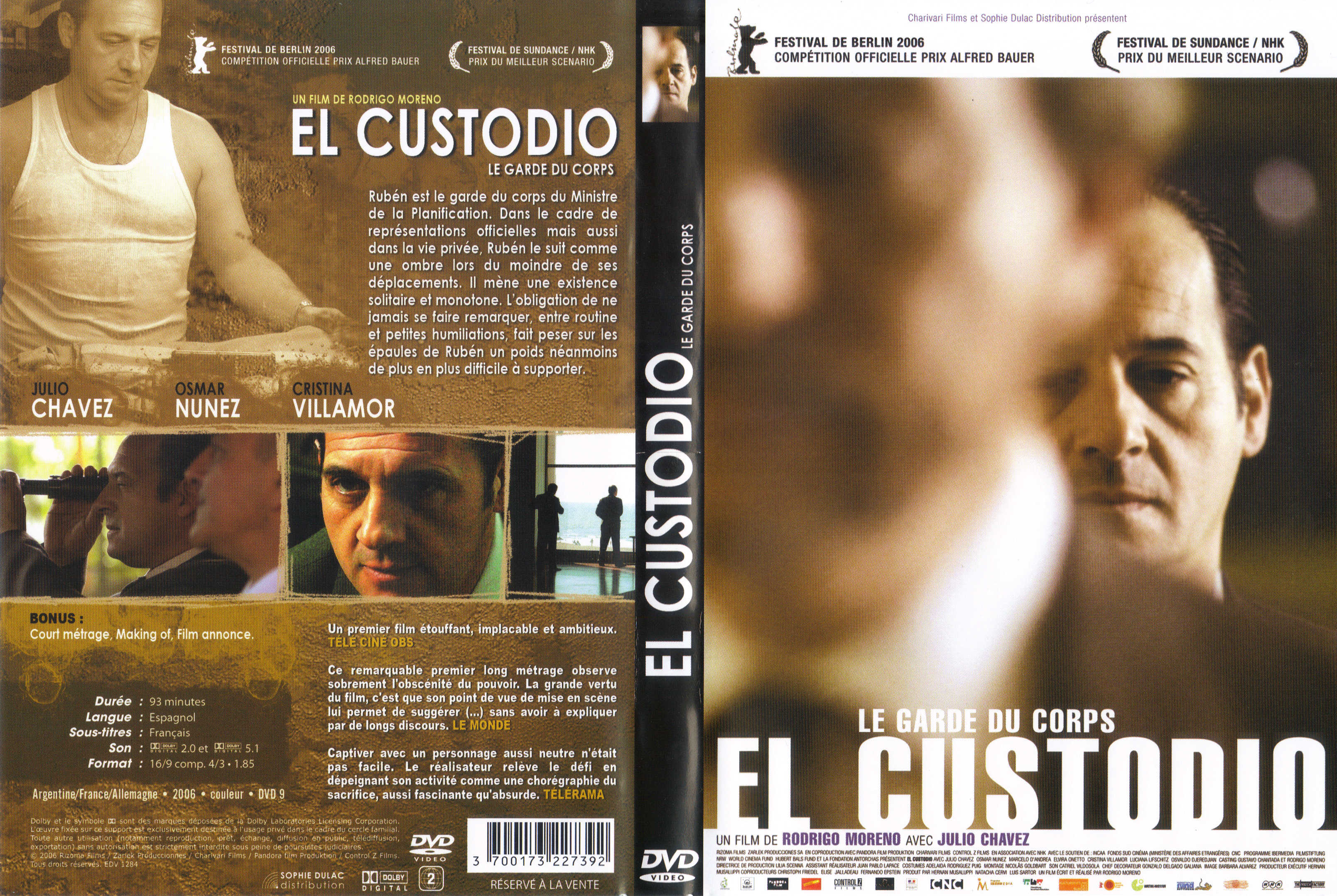 Jaquette DVD El custodio