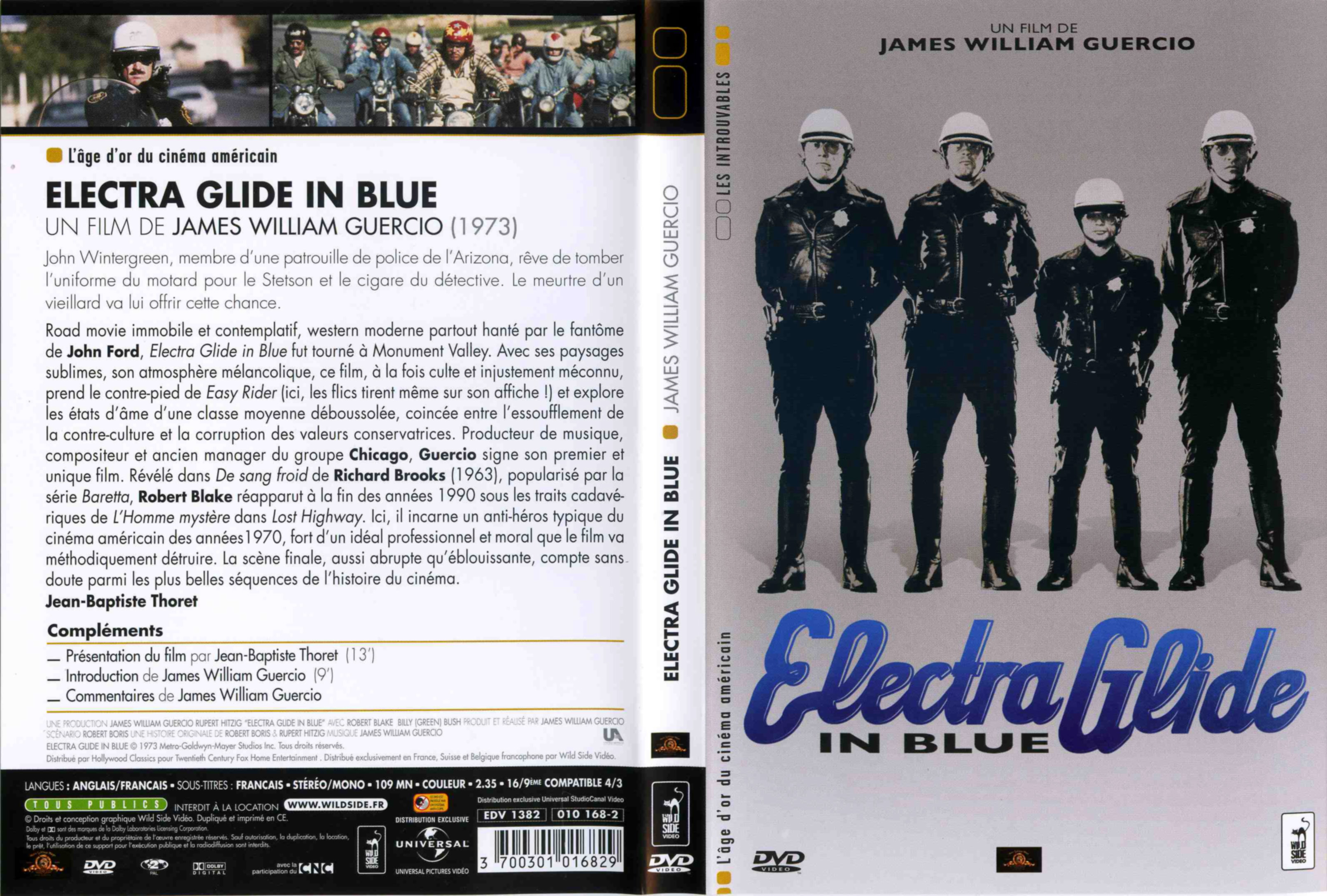 Jaquette DVD Electra glide in blue
