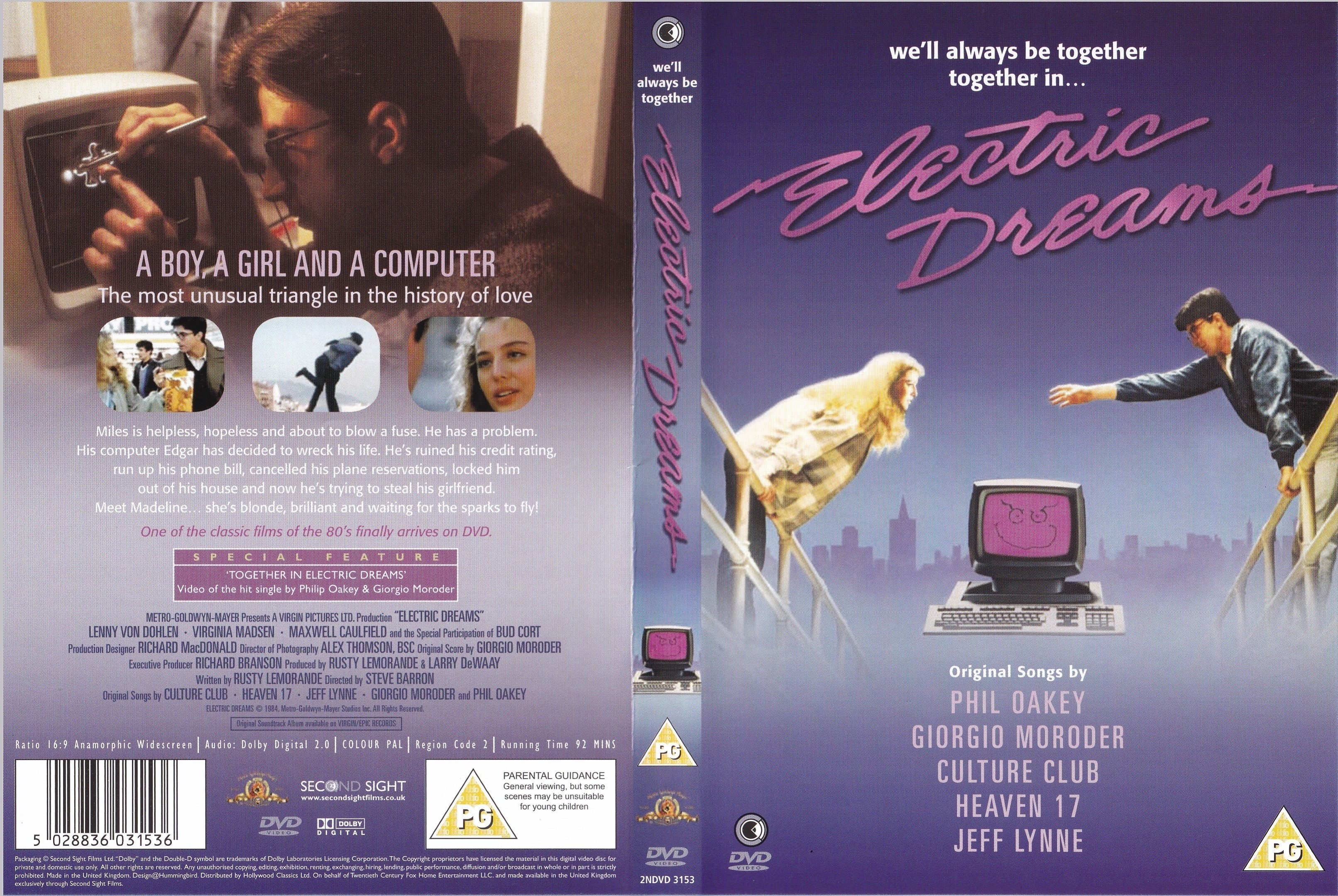 Jaquette DVD Electric Dreams Zone 1