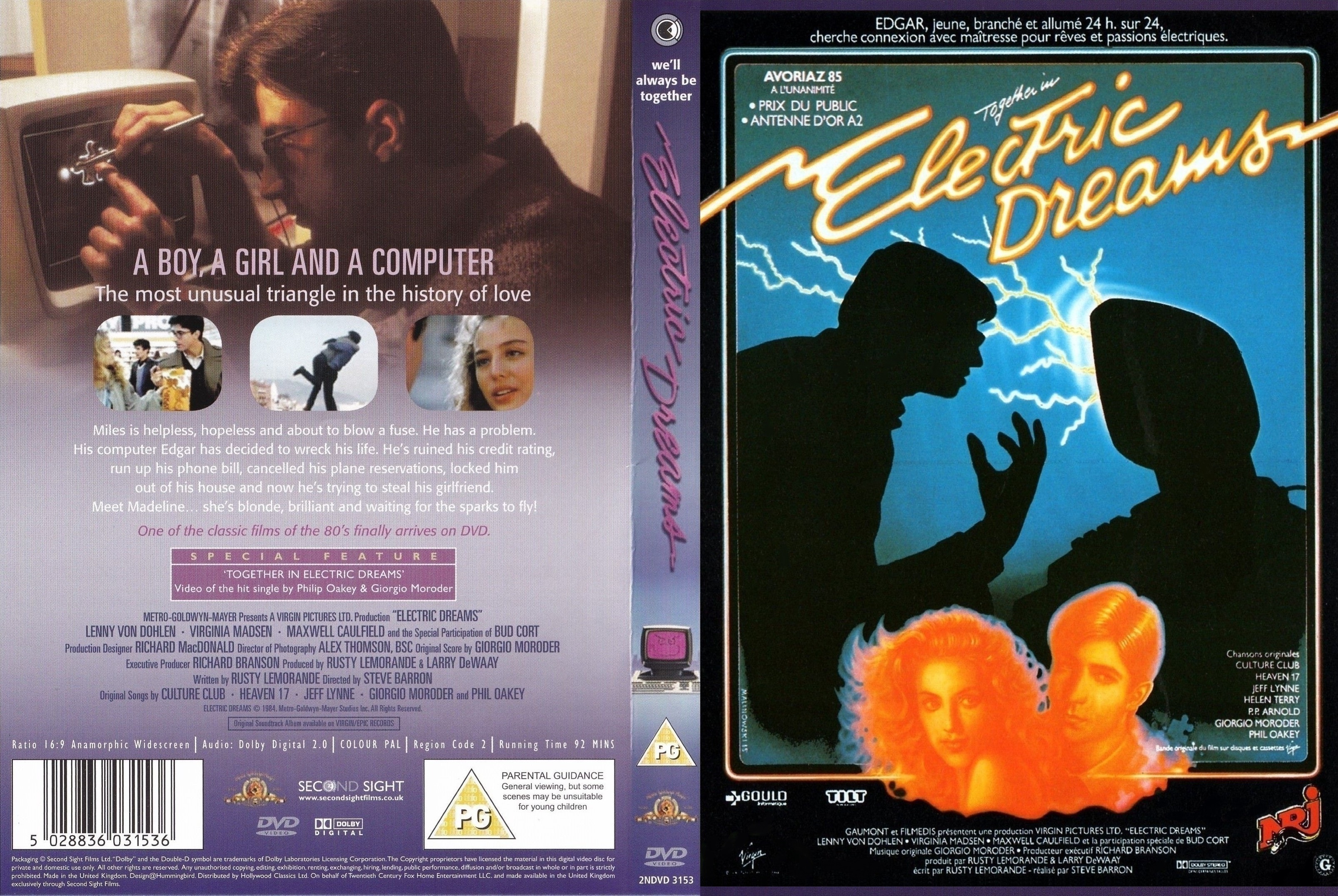 Jaquette DVD Electric Dreams custom