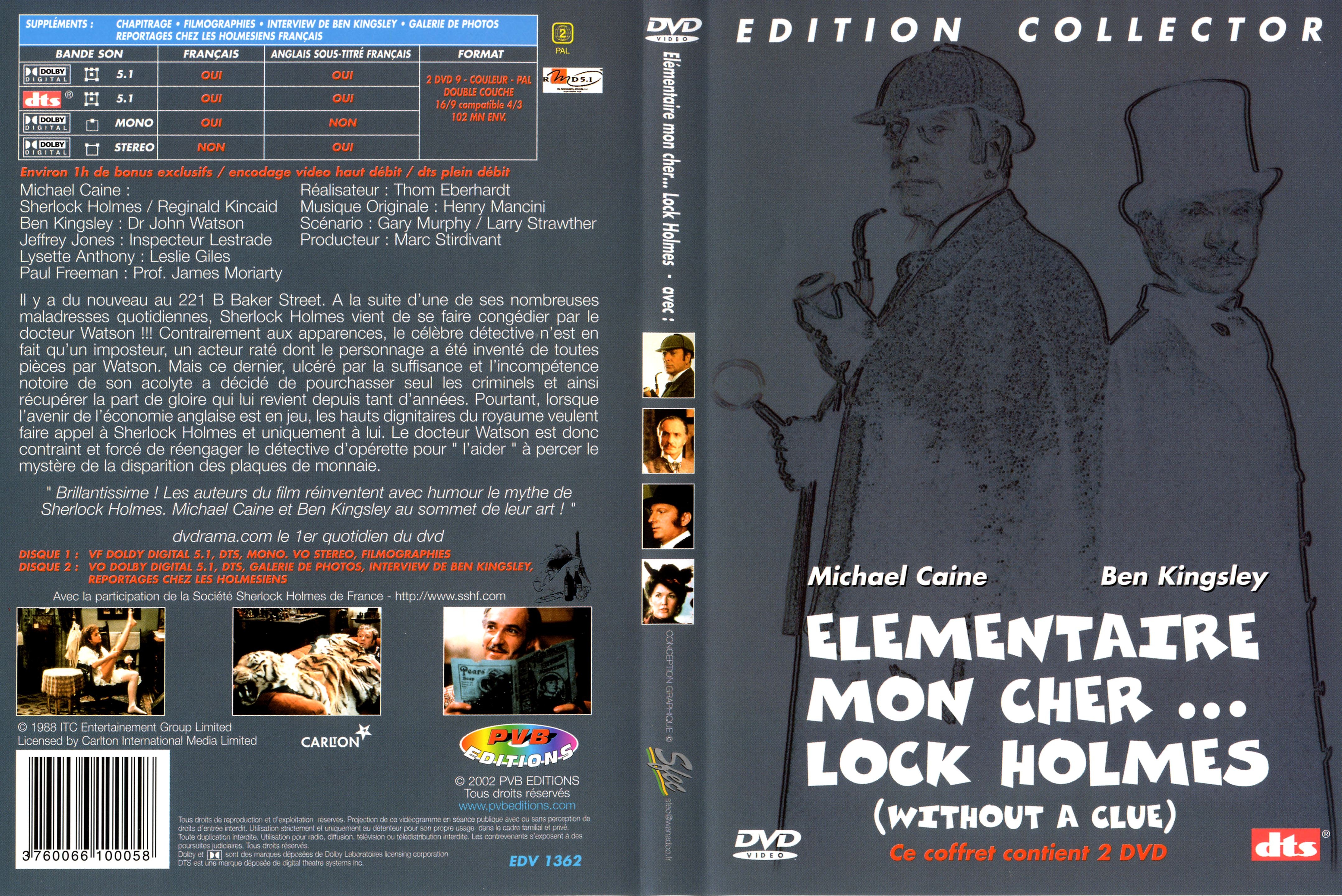 DVD Elémentaire mon chèrlock Holmes - Cdiscount DVD