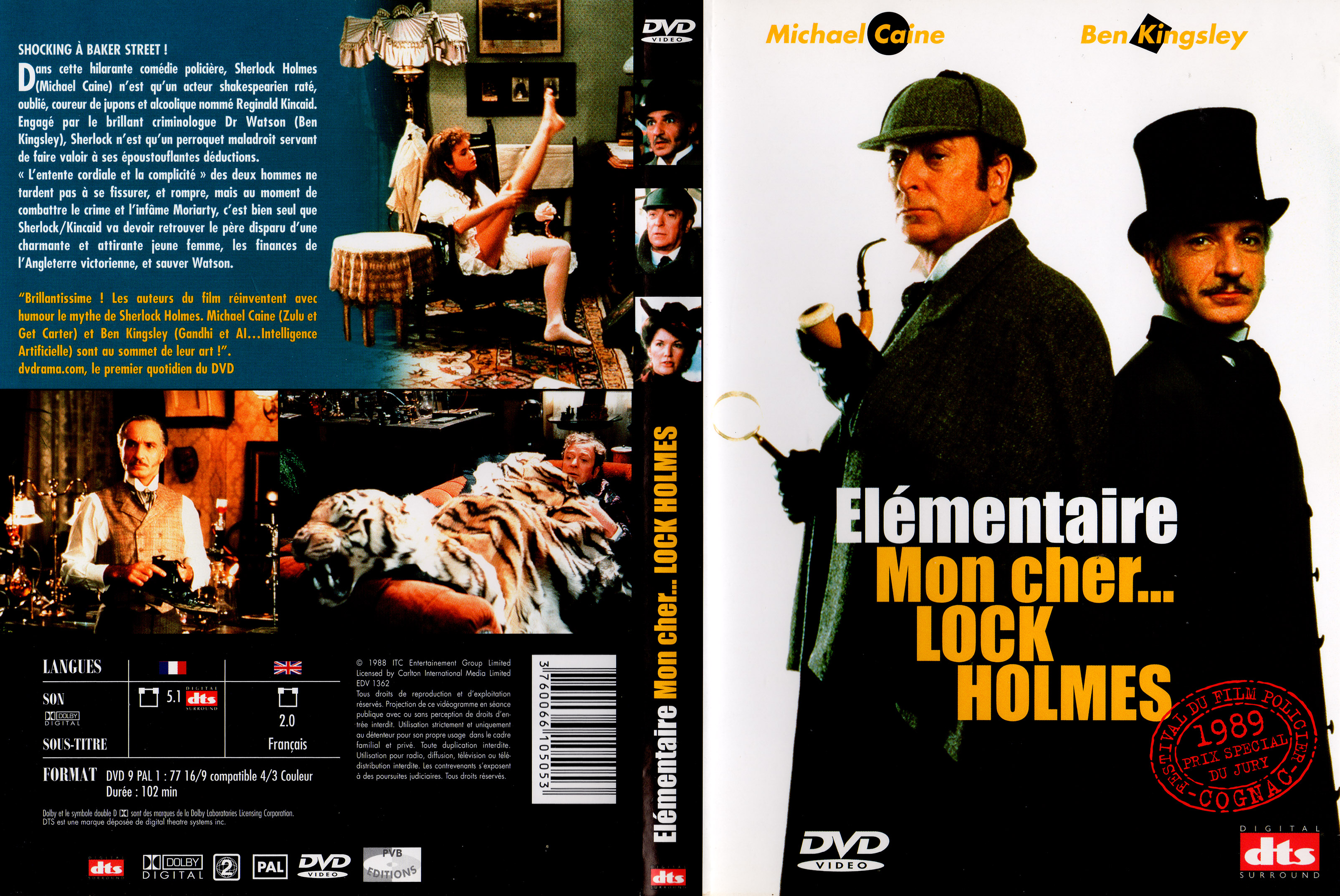 Jaquette DVD de Elementaire mon cher Lock Holmes v3 - Cinéma Passion