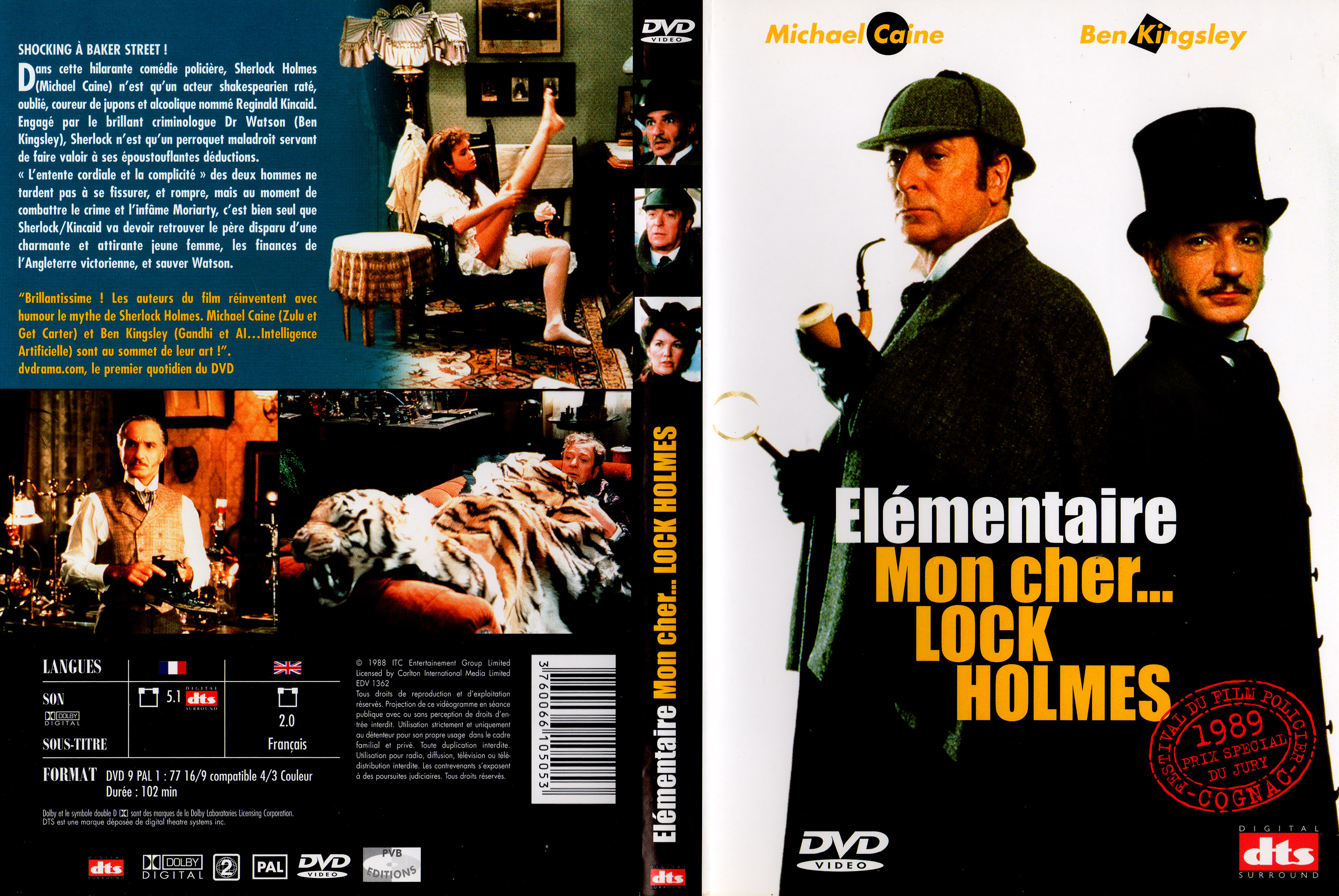 Jaquette DVD Elementaire mon cher Lock Holmes v3