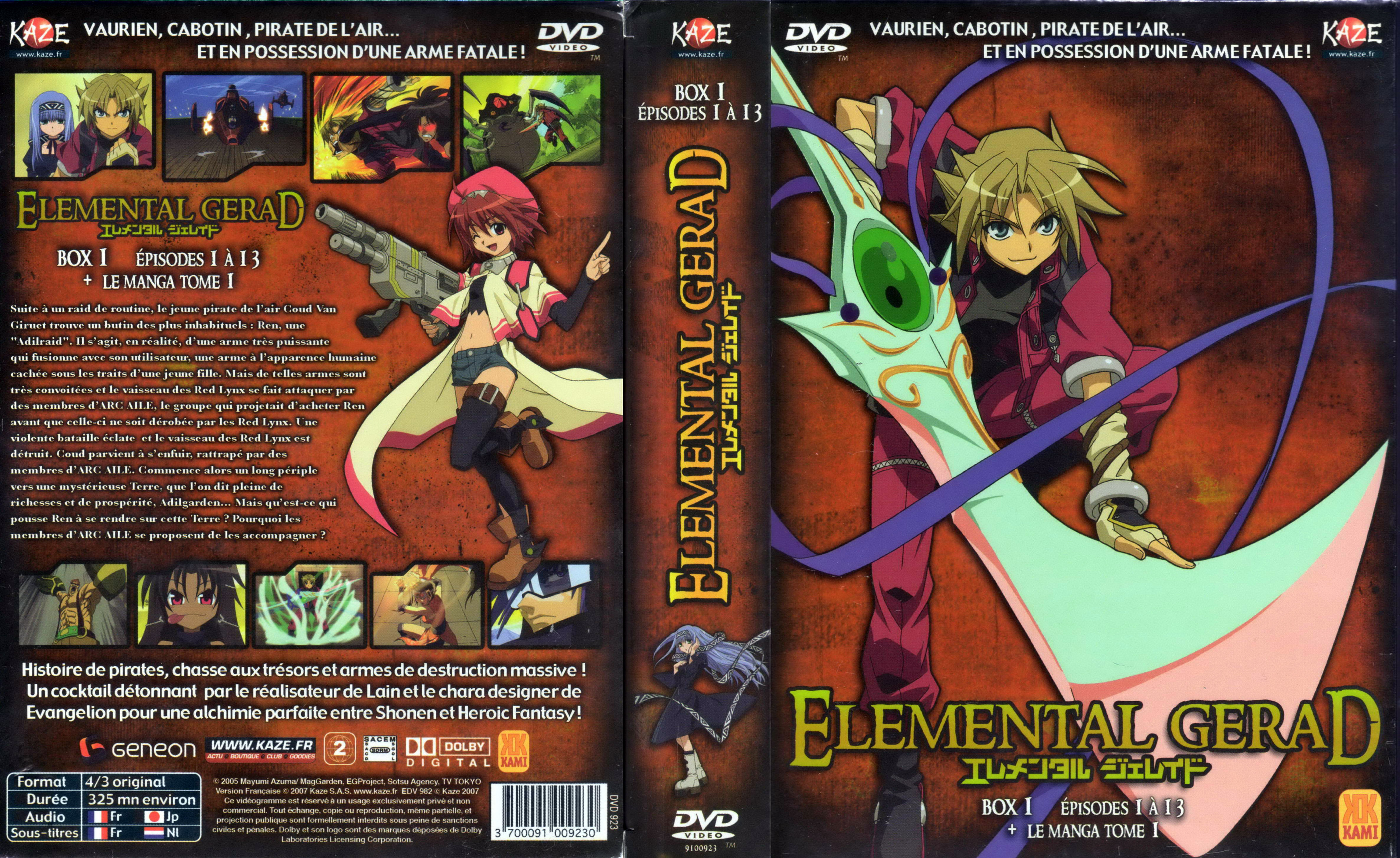 Jaquette DVD Elemental Gerad COFFRET 1