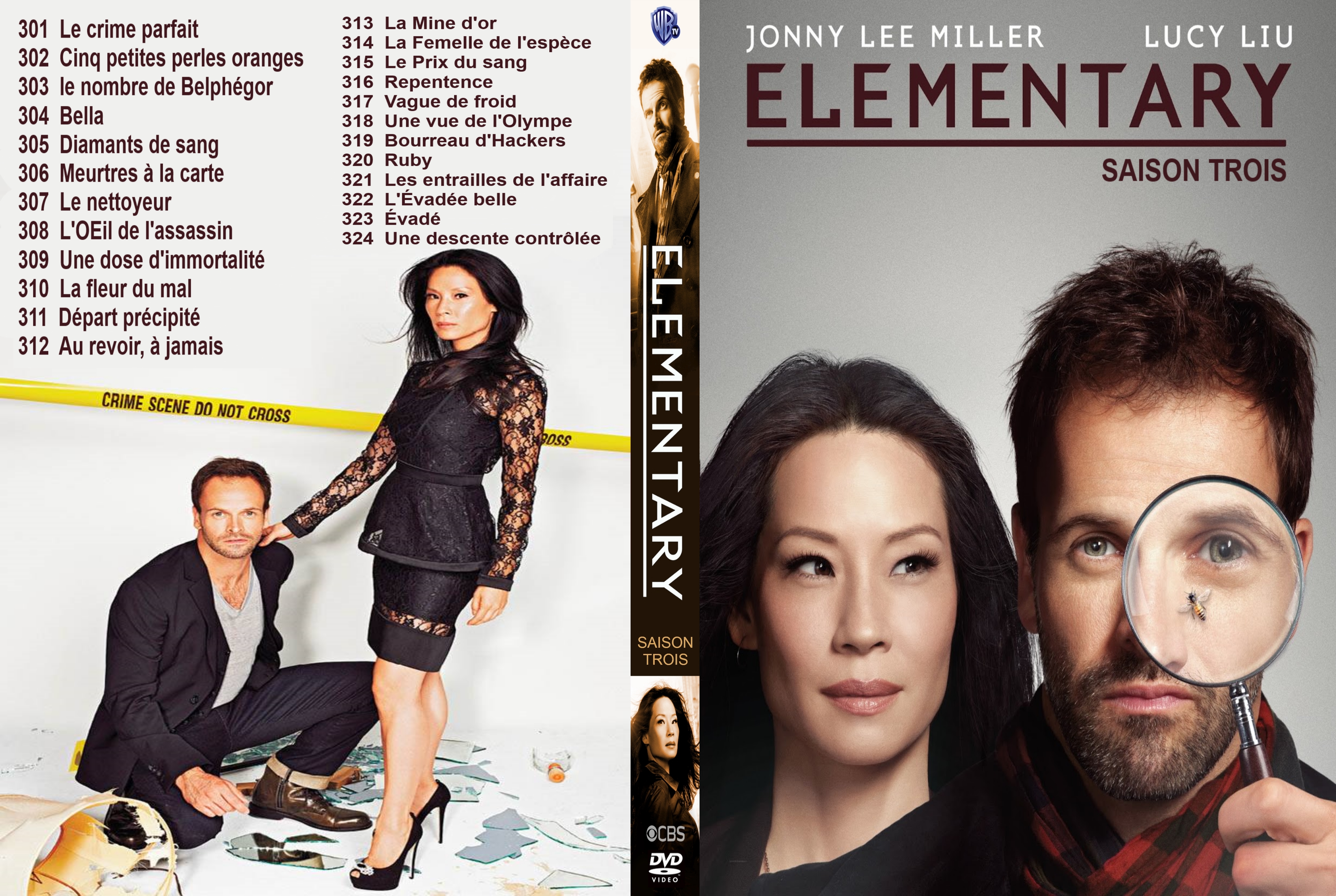 Jaquette DVD Elementary Saison 03 custom