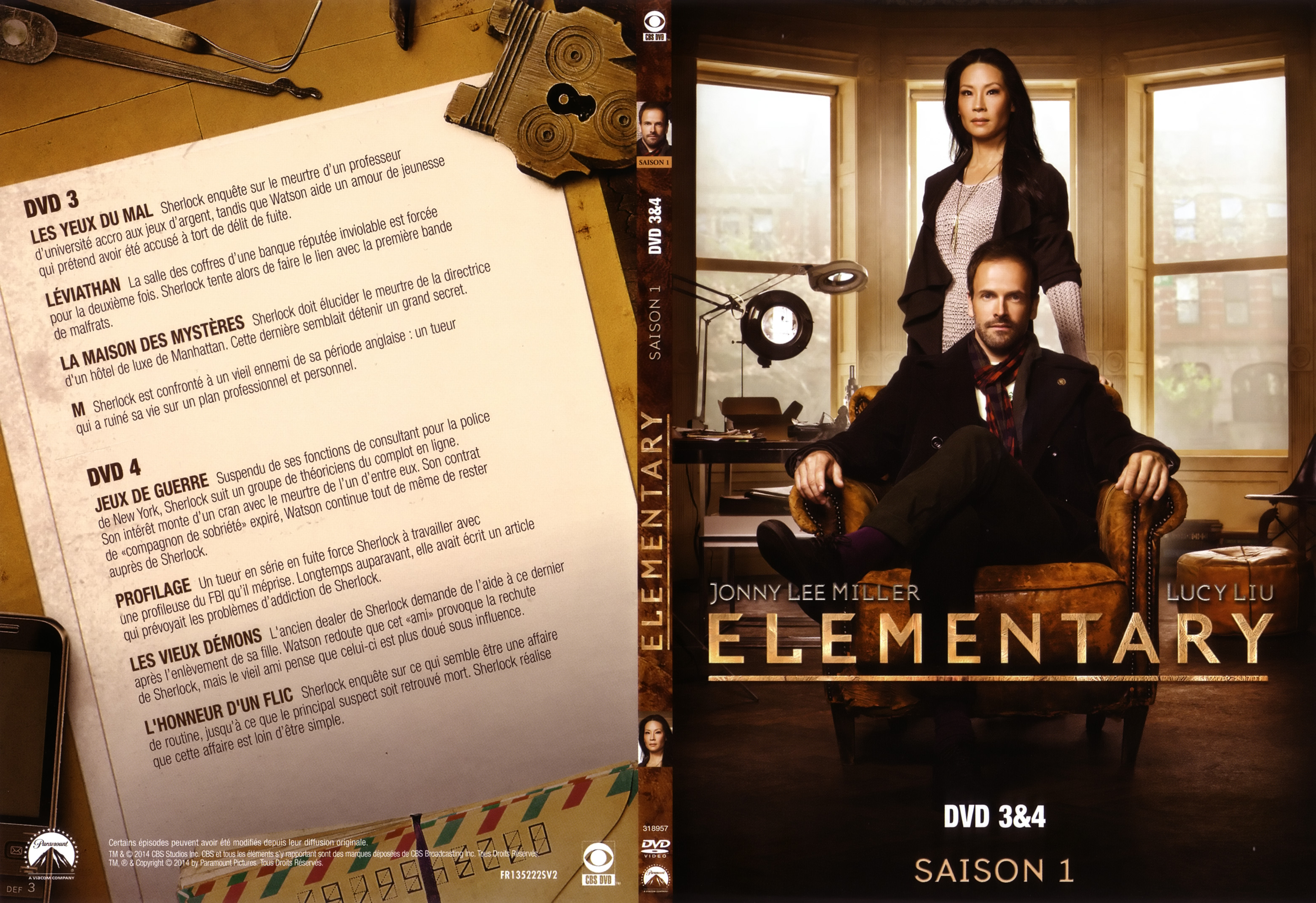 Jaquette DVD Elementary Saison 1 DVD 2