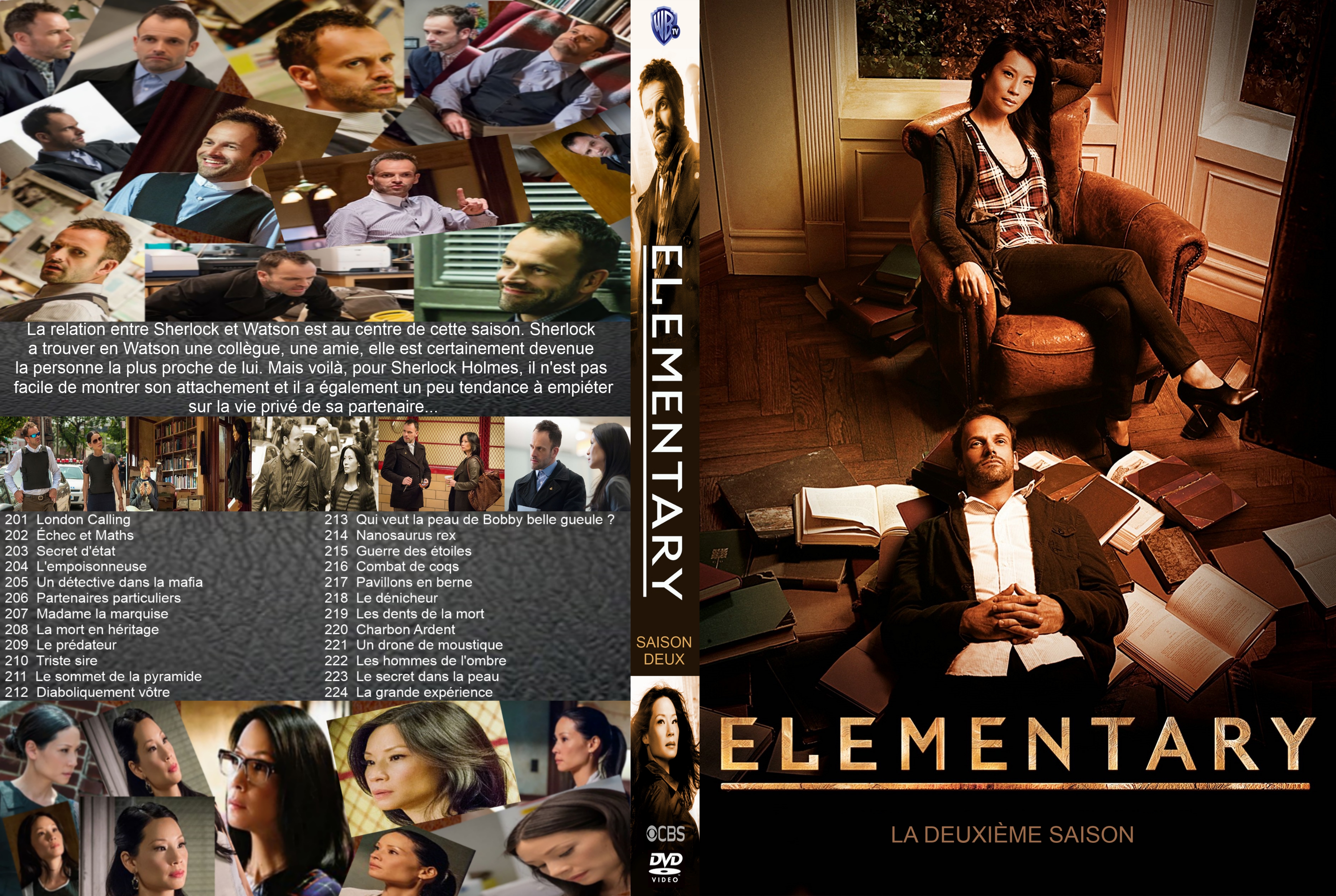 Jaquette DVD Elementary Saison 2 custom