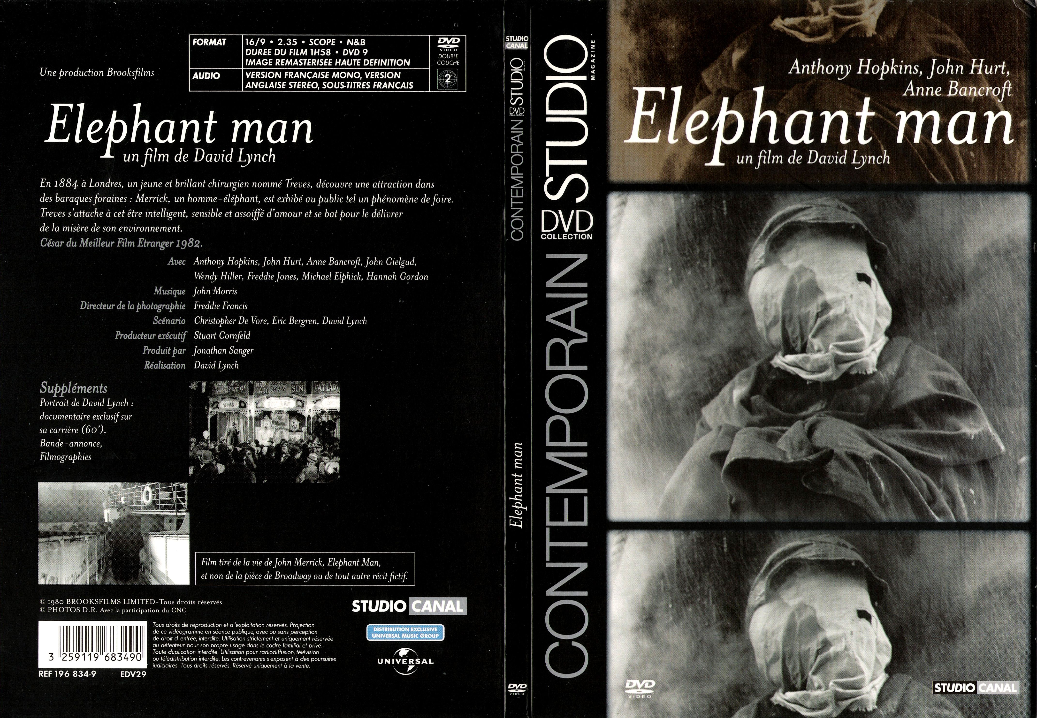 Jaquette DVD Elephant man