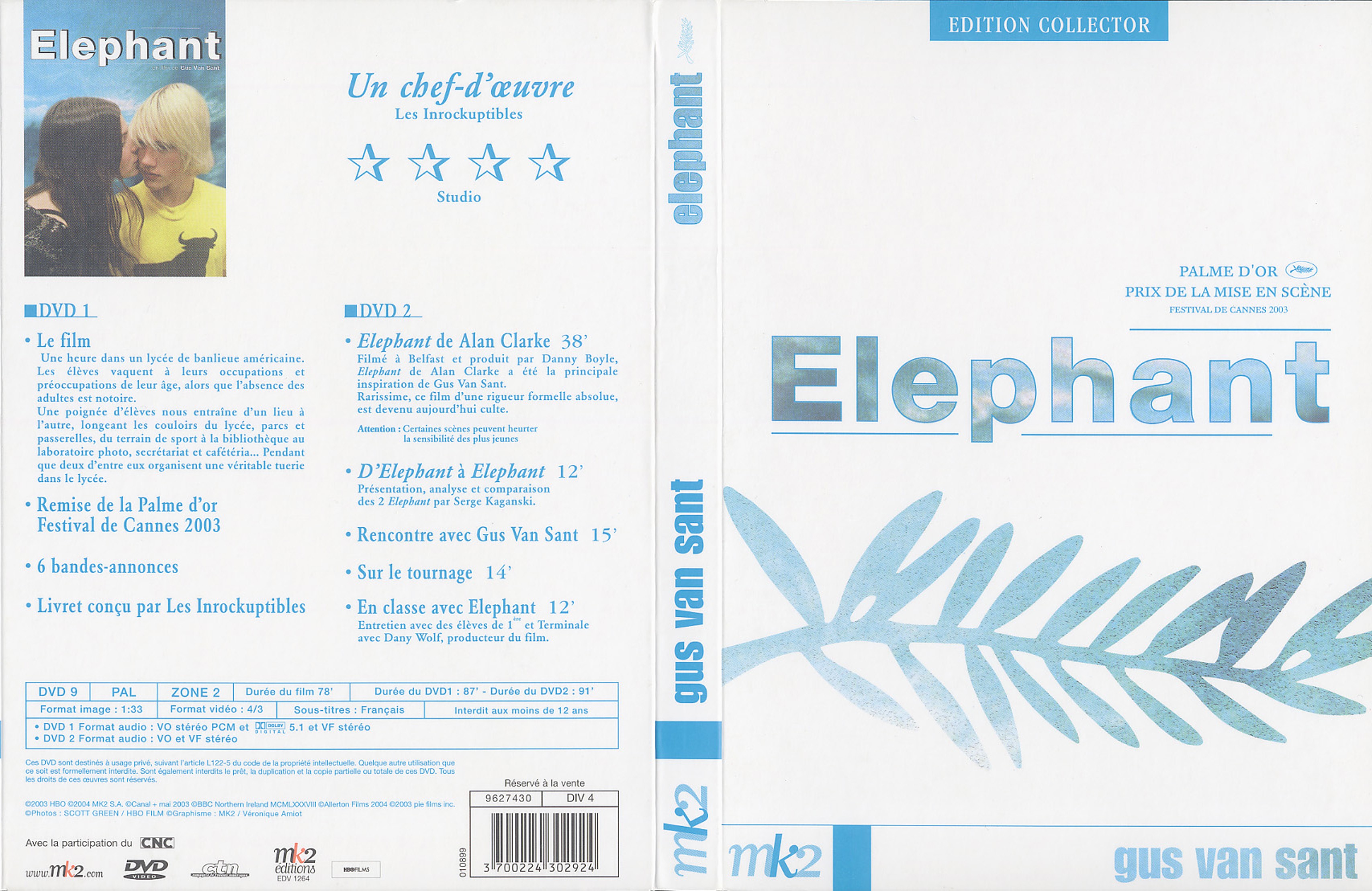 Jaquette DVD Elephant v2