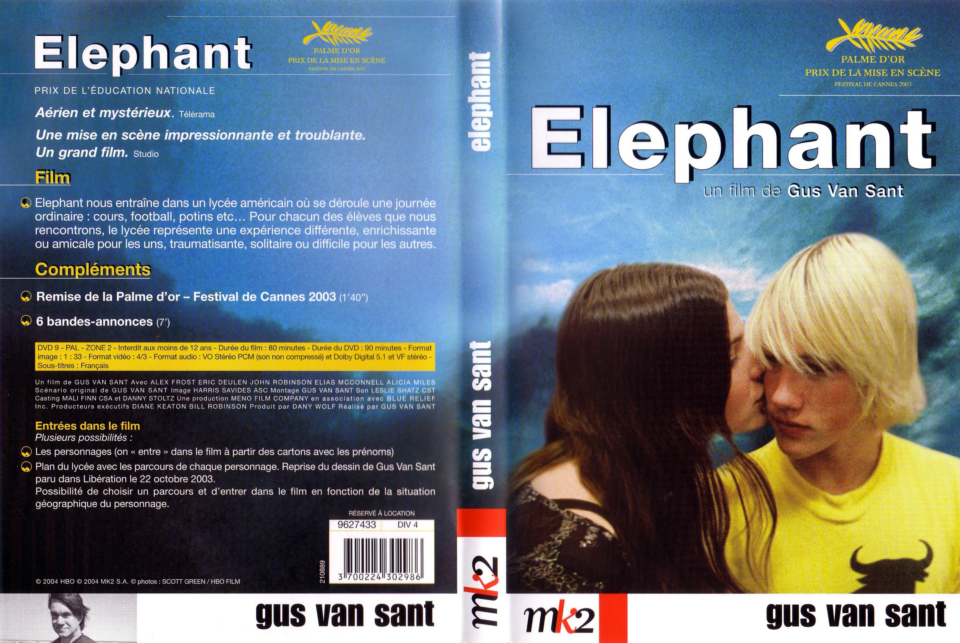 Jaquette DVD Elephant v3