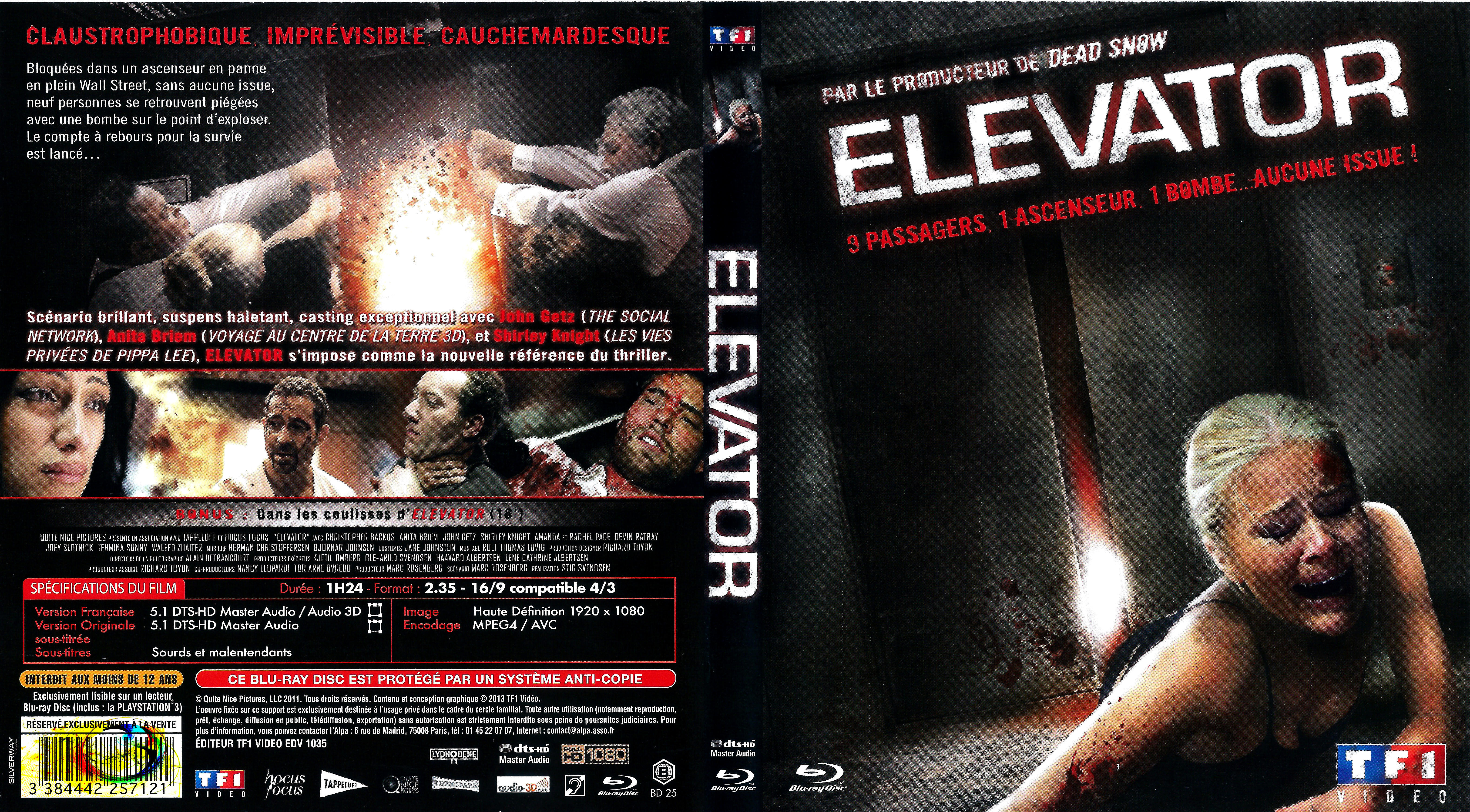 Jaquette DVD Elevator (BLU-RAY)