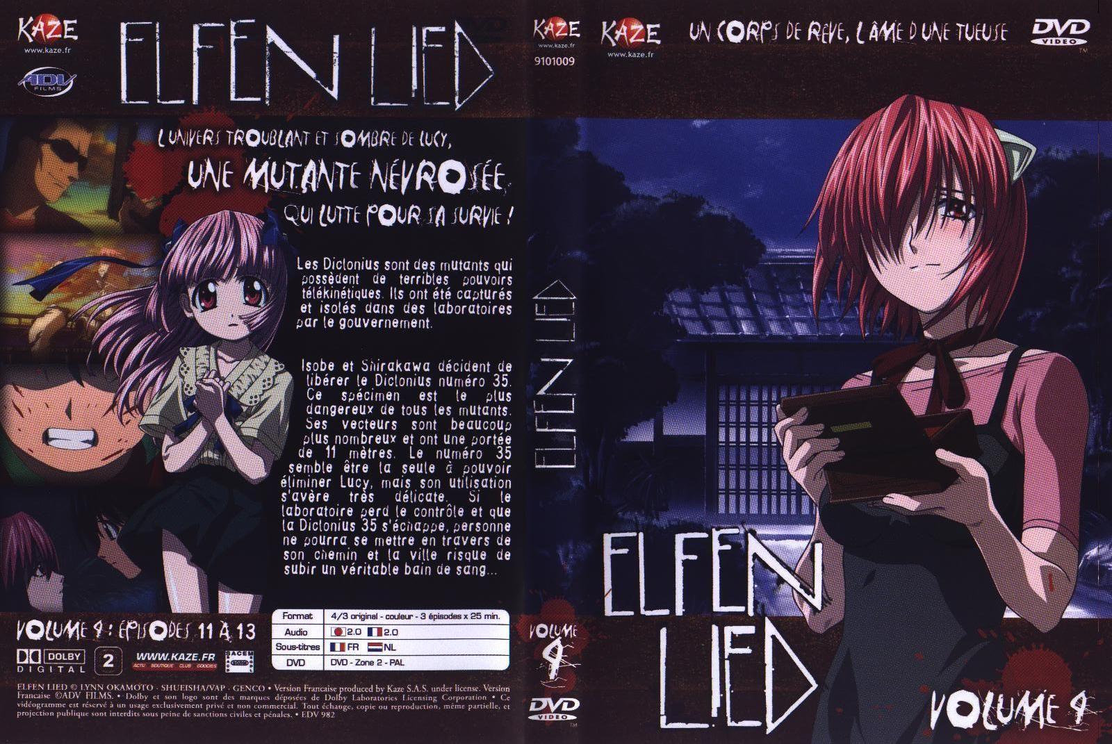 Jaquette DVD Elfen lied vol 4